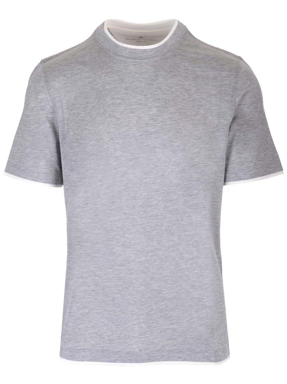 Brunello Cucinelli Double Layer Crewneck T-shirt | italist