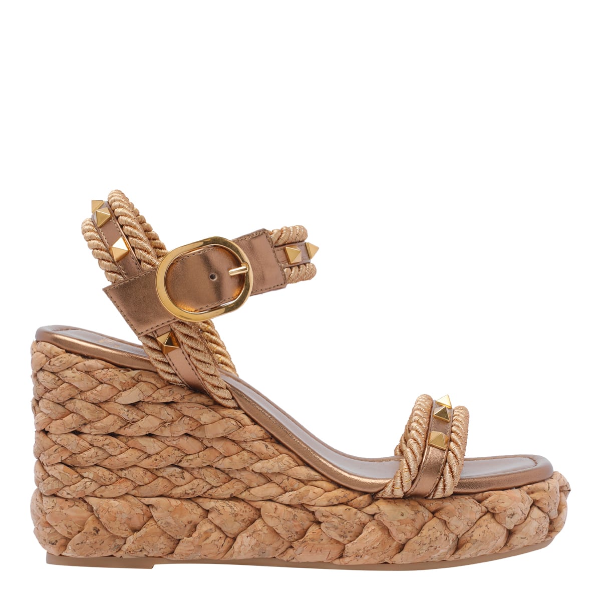 VALENTINO★ROCKSTUD CORK WEDGES Valentino Garavani Rockstud Cork Wedges | italist