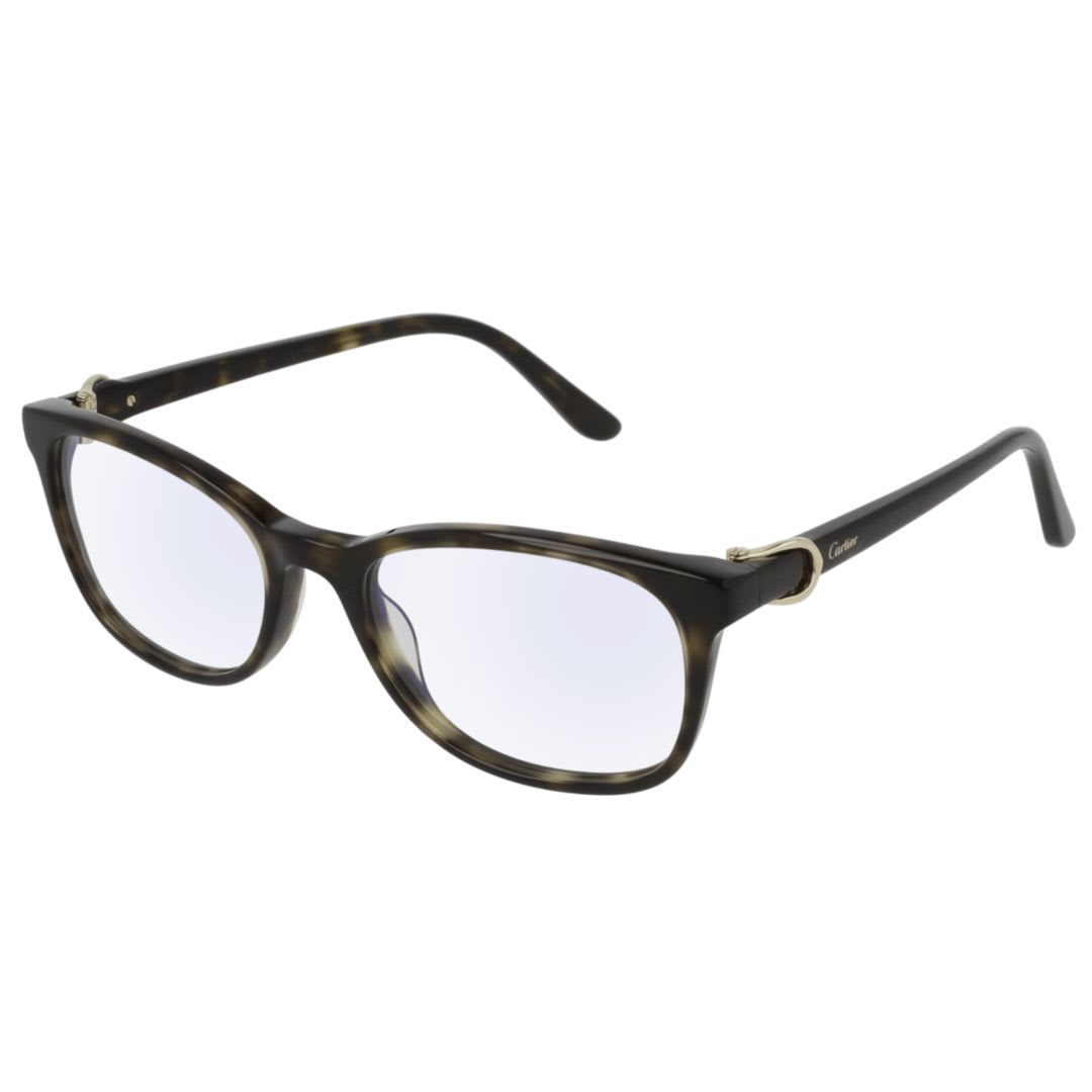 メガネ Cartier Cartier - CT0008O - 002 havana havana transpa Cartier Eyewear Ct0008o002 Havana Havana Transpa | italist