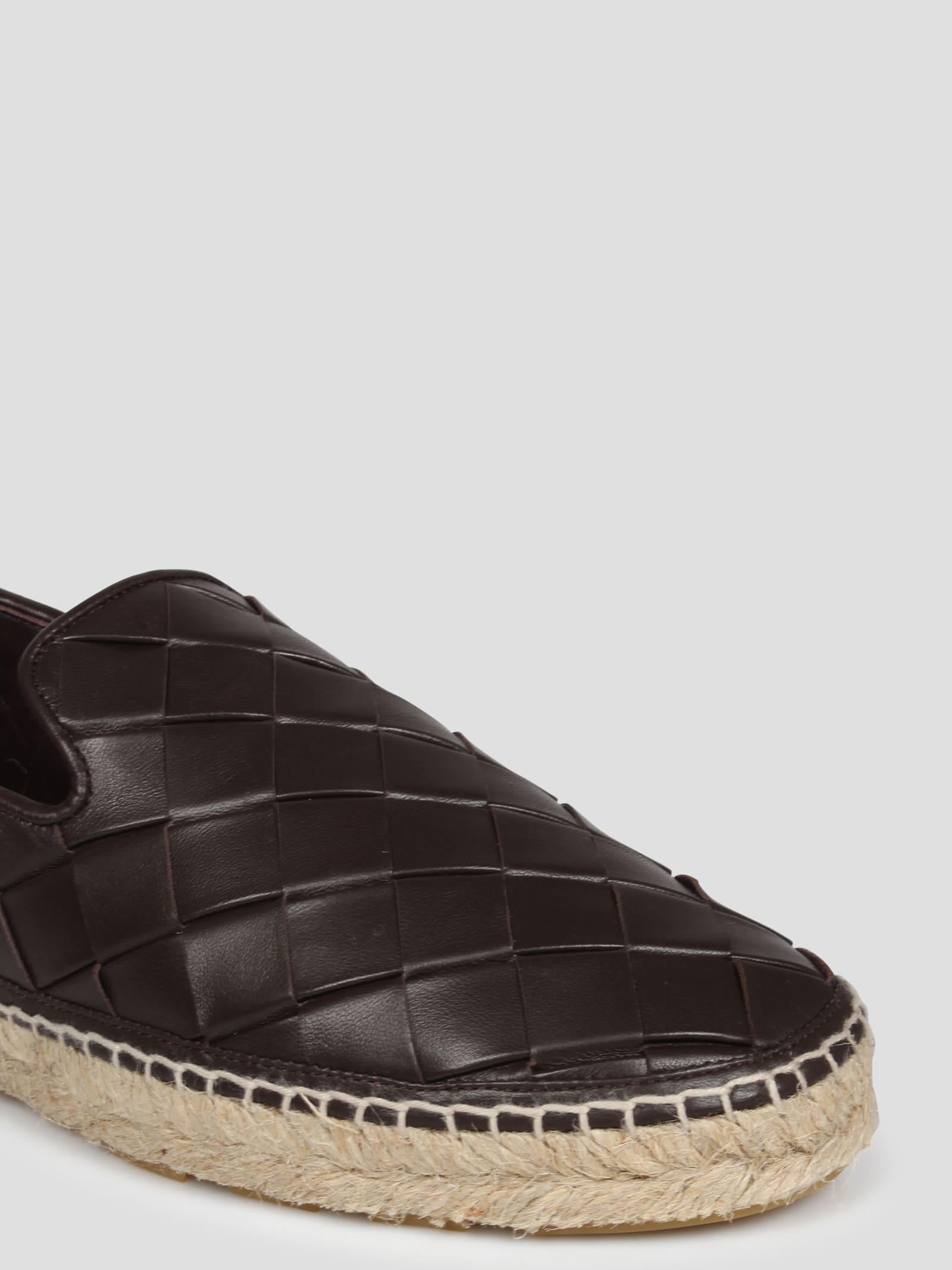 Bottega Veneta Chocolate Leather Jack Espadrillas | italist