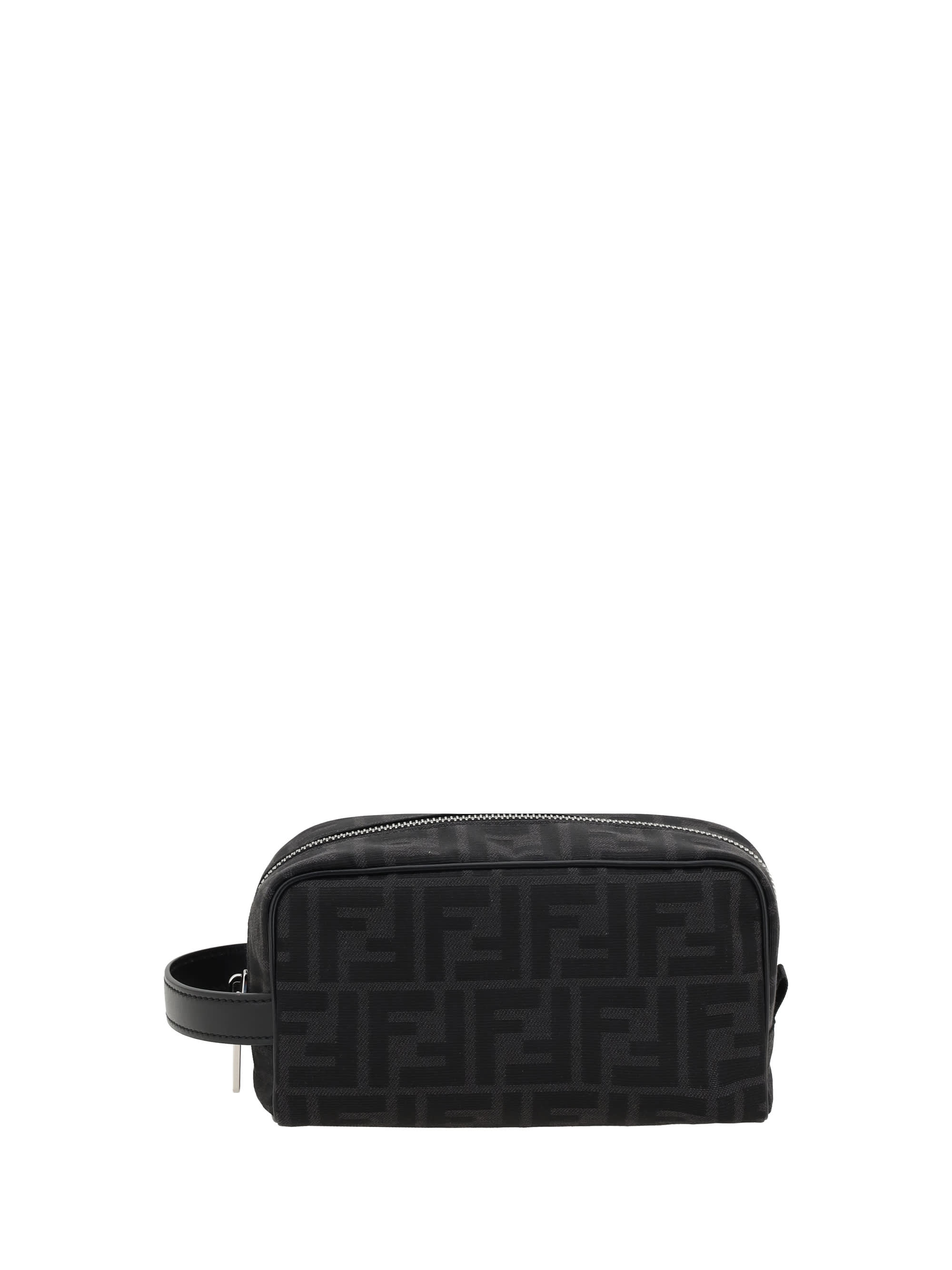 ポーチ Fendi Beauty Case FENDI Vanity Cosmetic Pouch Canvas Black Auth 54858 | eBay