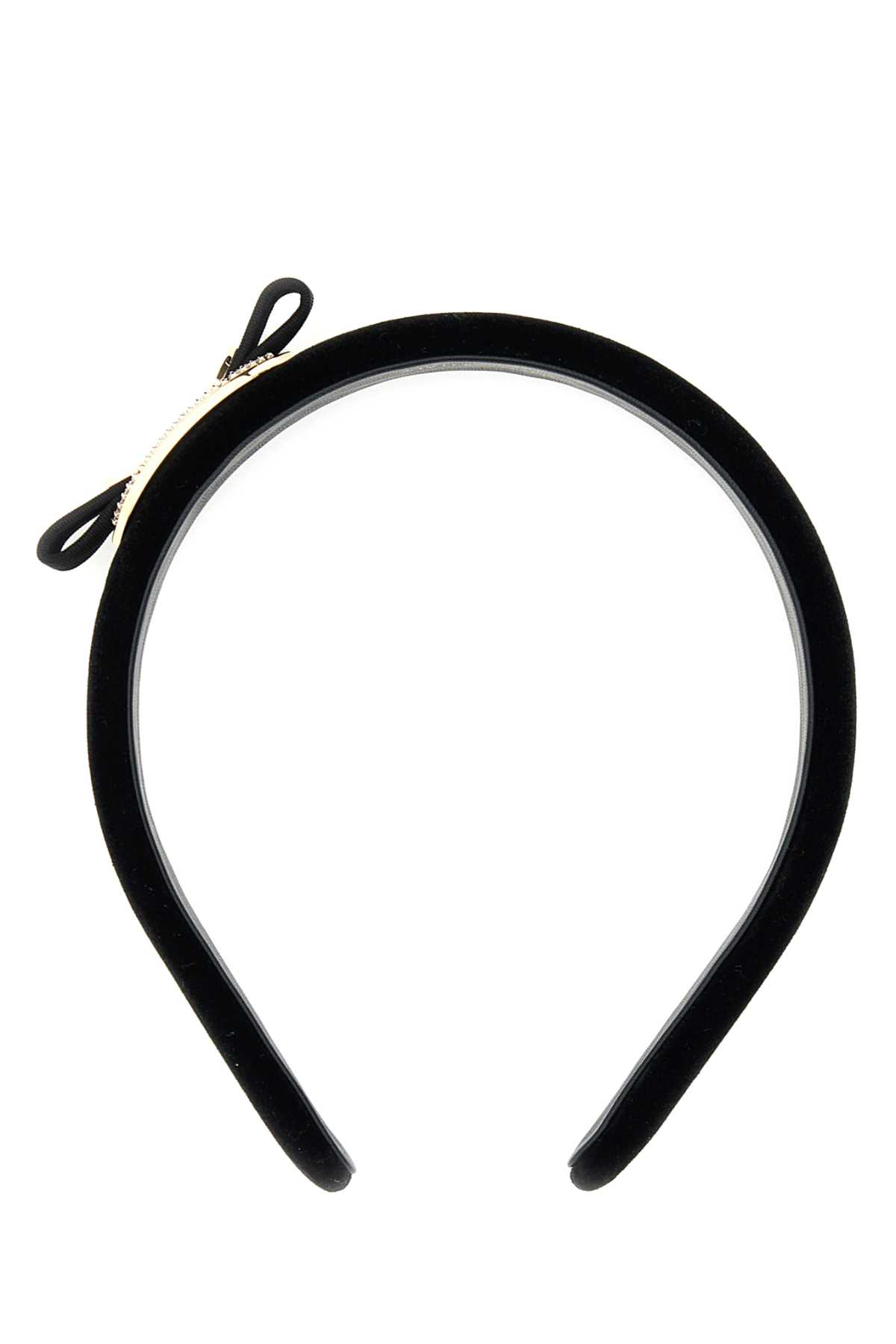 ハット SALVATORE FERRAGAMO Black Velvet Hair Band Ferragamo Black Velvet Hair Band | italist