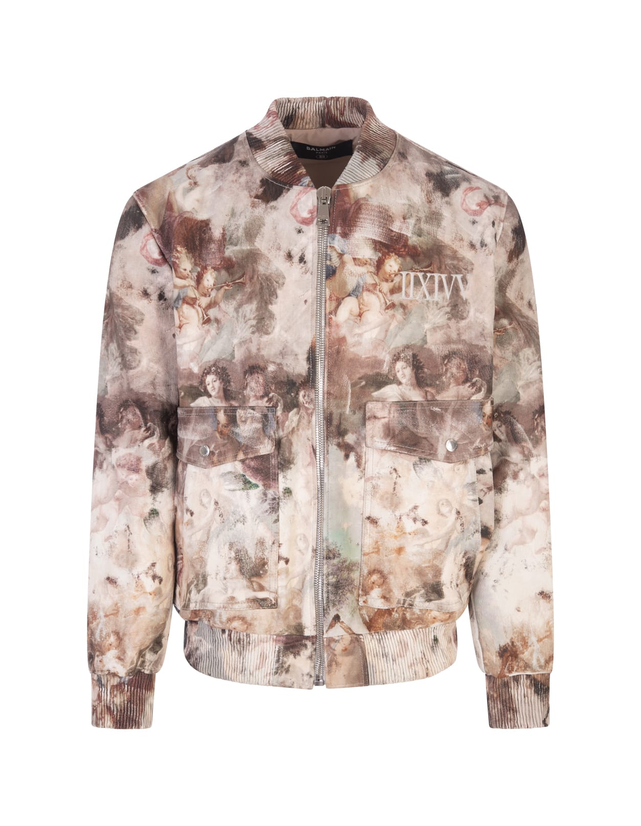 Balmain Pastel Print Leather Bomber Jacket | italist, ALWAYS LIKE A