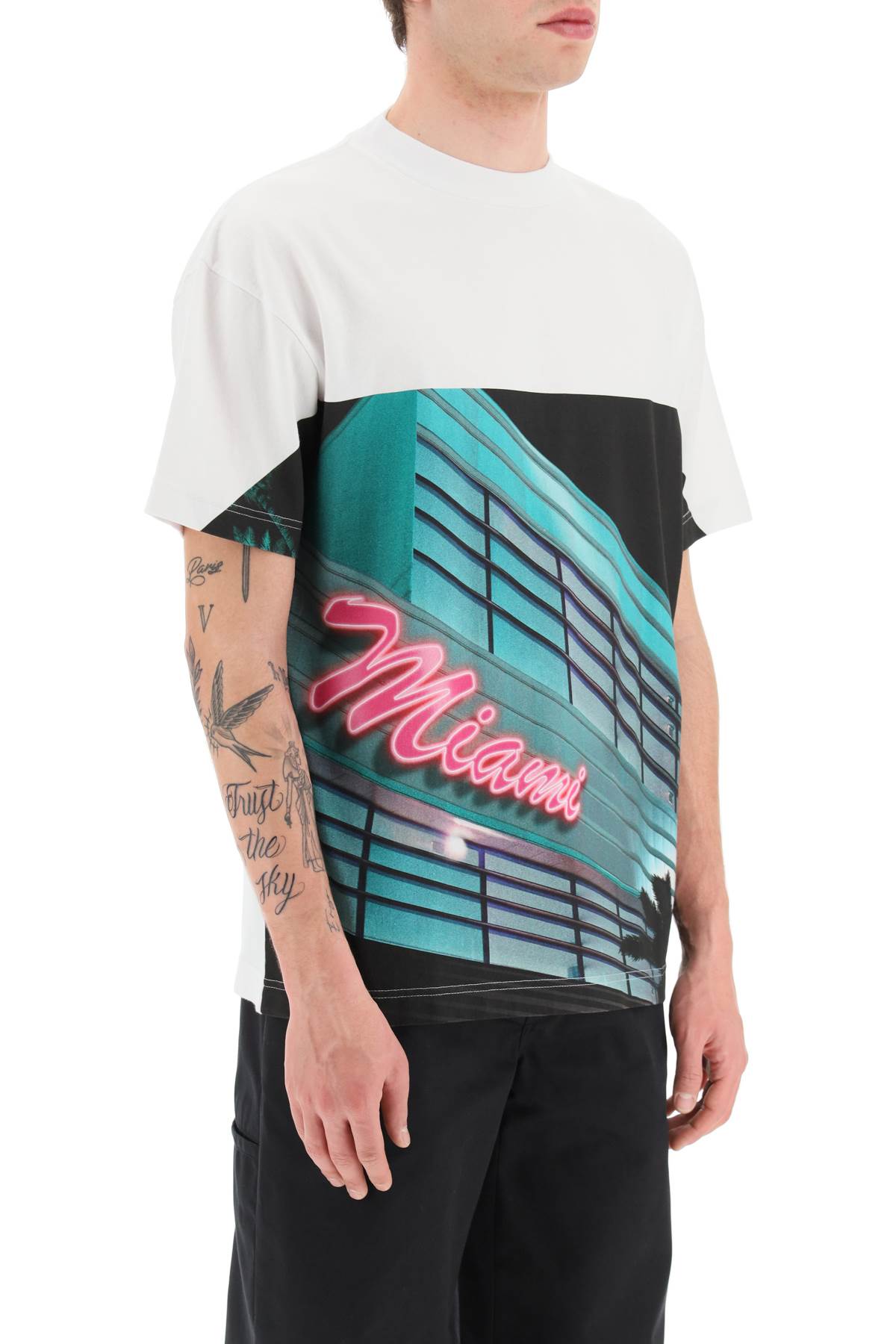 T-shirts Palm Angels - Miami T-shirt - PMAA001S23JER0020184