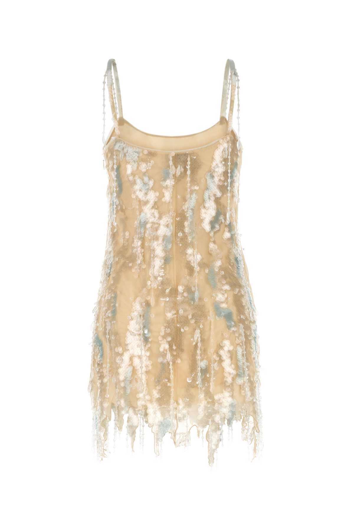 Blumarine Embellished Mesh Mini Dress | italist