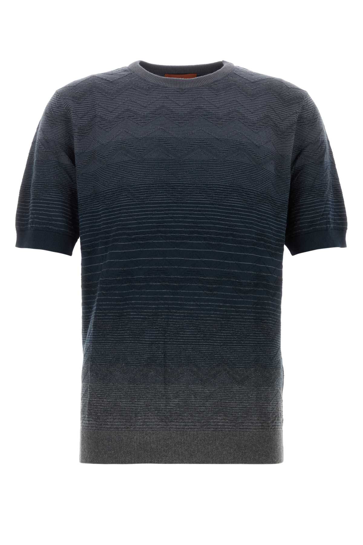 Tシャツ・カットソー MISSONI Embroidered conto t-shirt (US24WL0FBK040W S80CA) Missoni Embroidered Conto T-Shirt 100% Cotton Striped Design