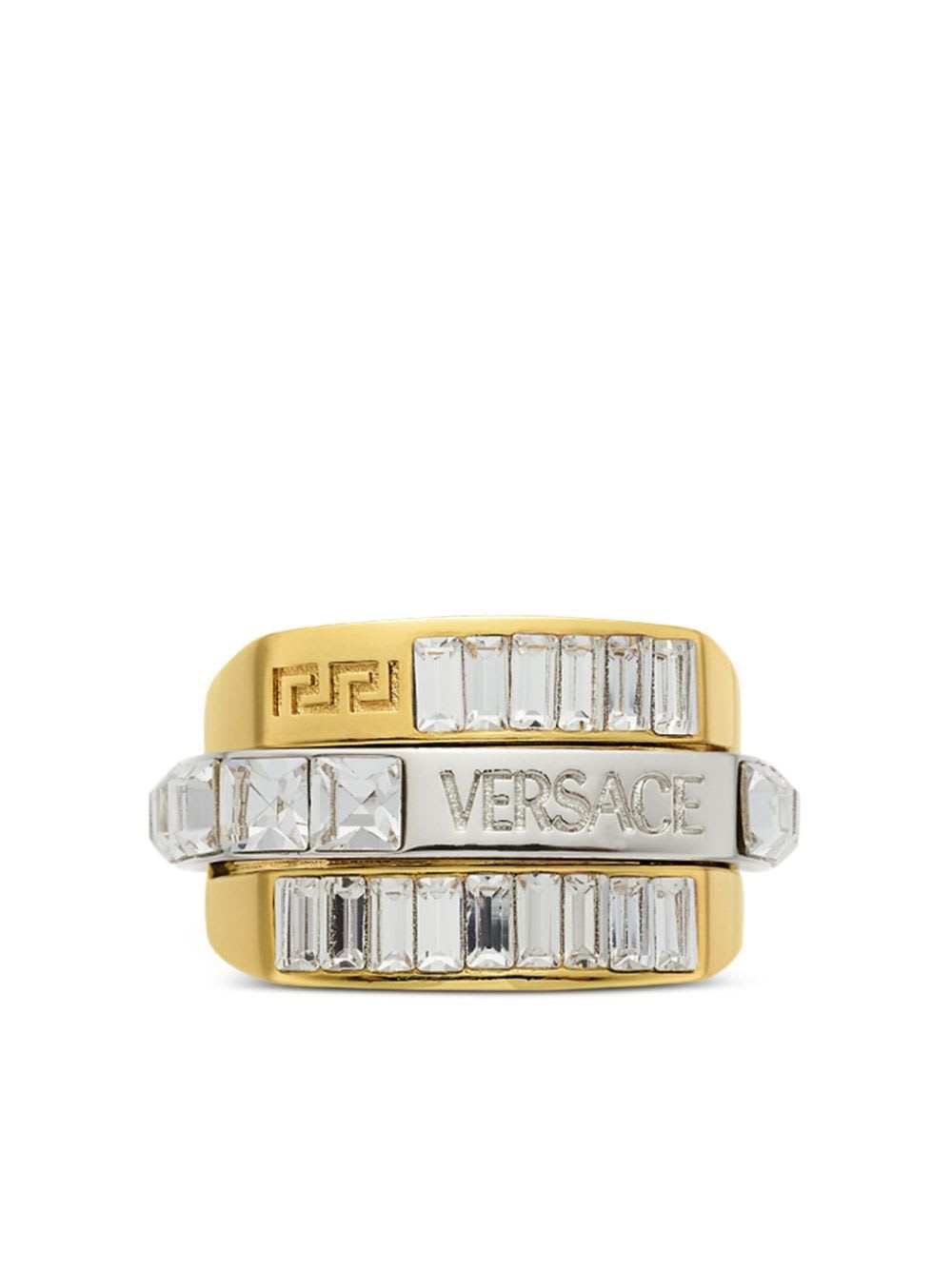 Versace Ring Metal + Strass | italist