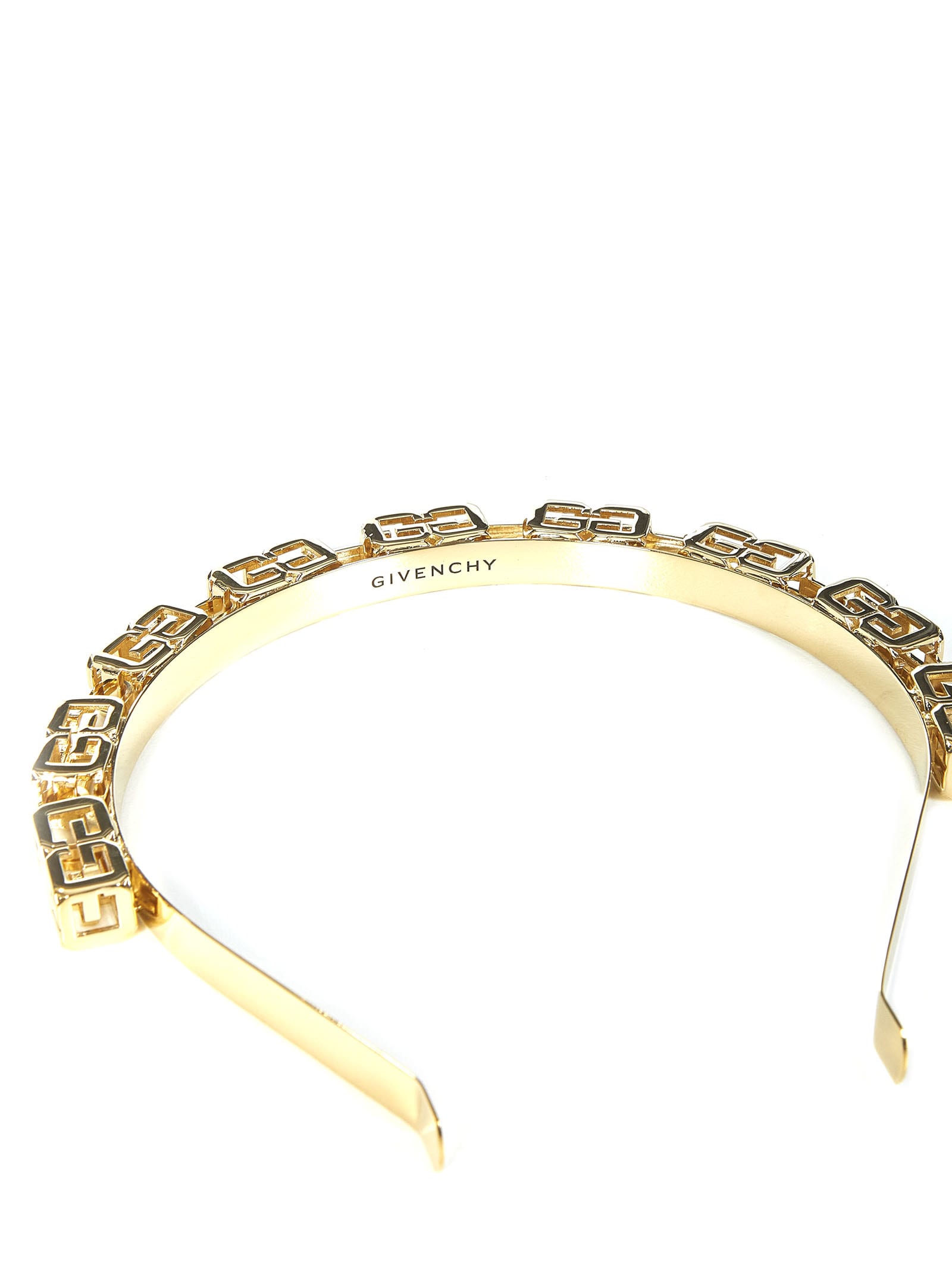 【GIVENCHY】g cube gold-tone headband New) Givenchy G Cube Golden Yellow Headband w/ Givenchy Dust