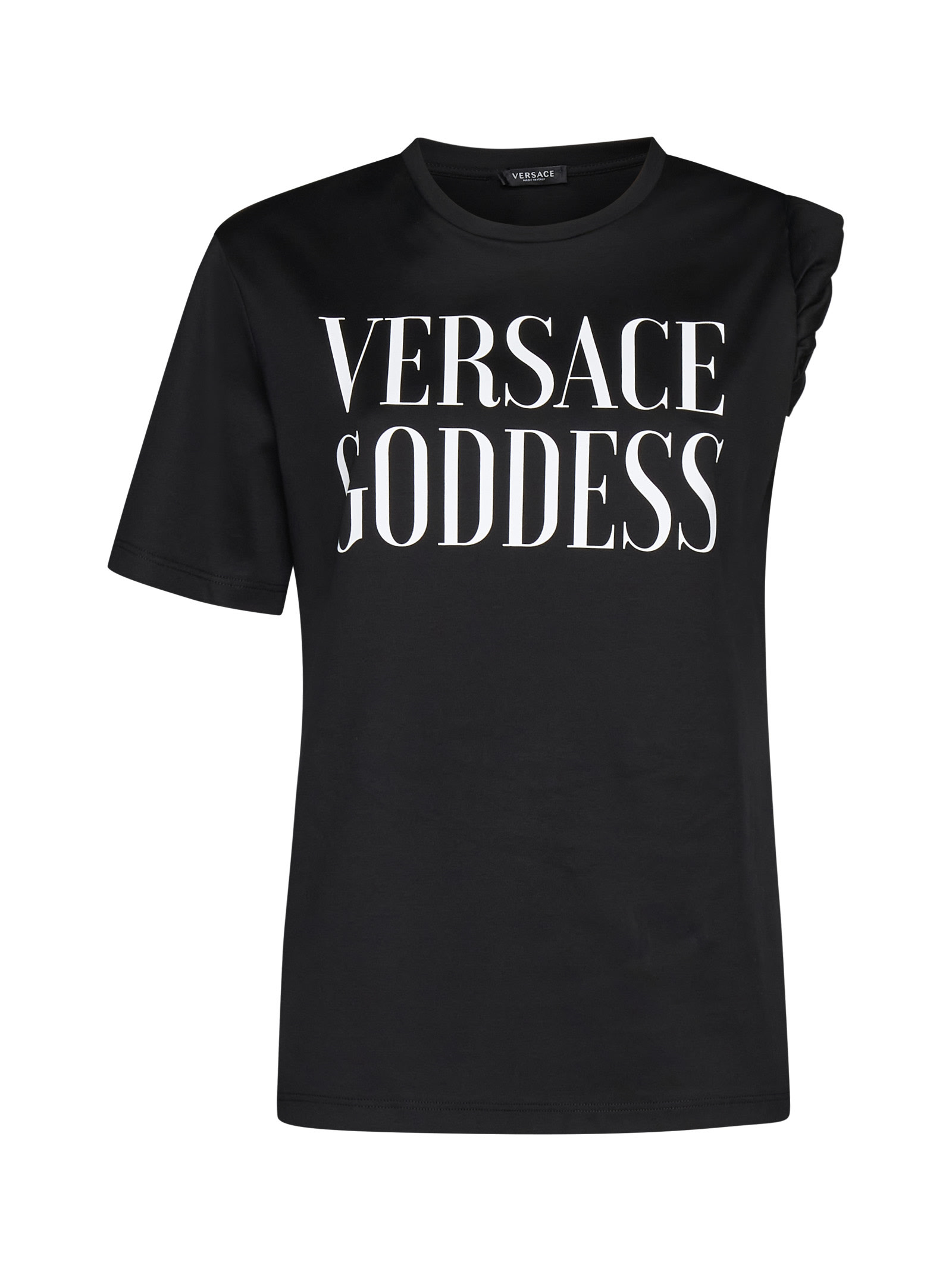【関税込み】Versace ブラック Versace Goddess Tシャツ Versace Goddess T-shirt | italist