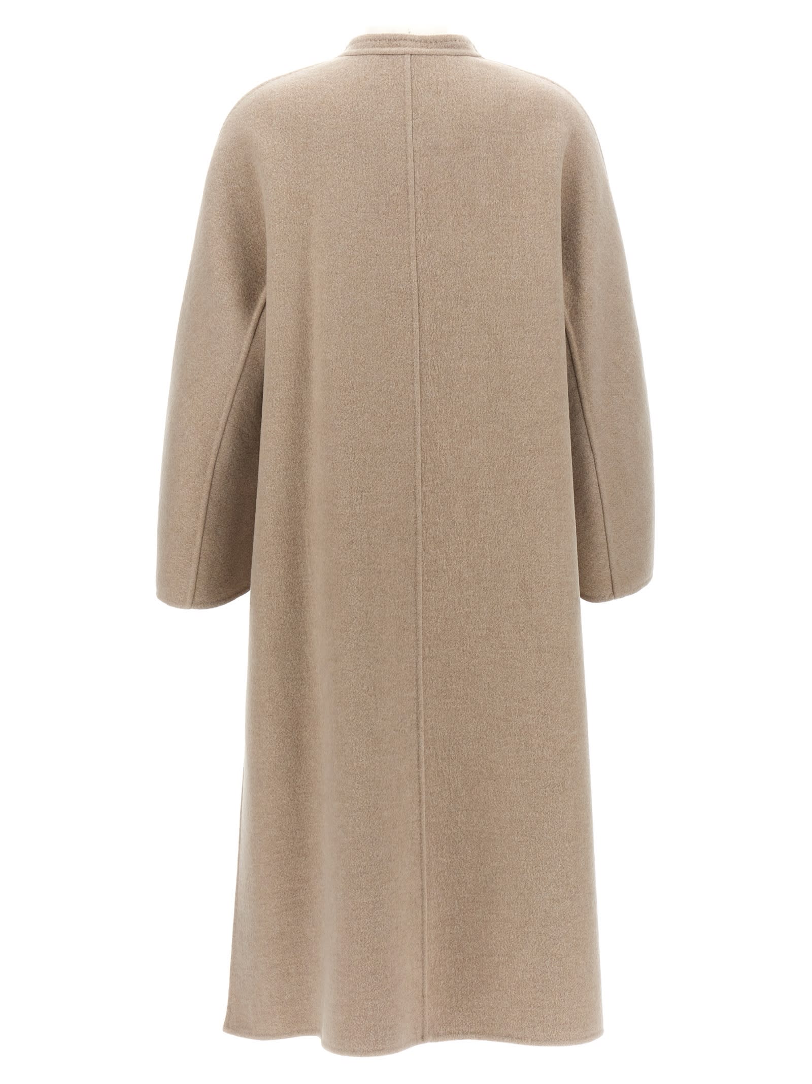 コート Max Mara FW24 'Gioiosa' coat (GIOIOSA 001) Flared double cashmere coat, beige | 