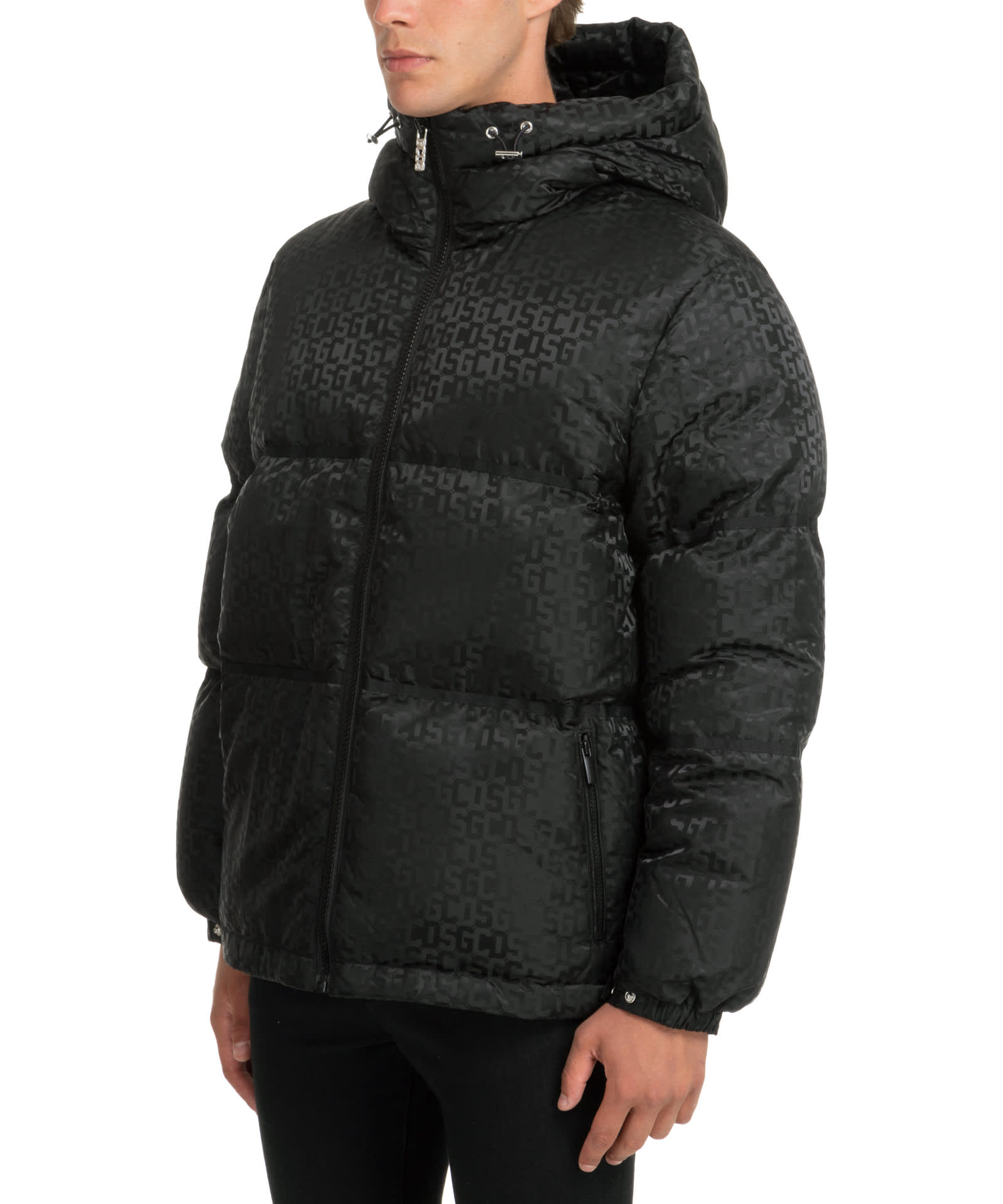 GCDS Monogram - Down jacket for Man - Black - FW23M170201-02