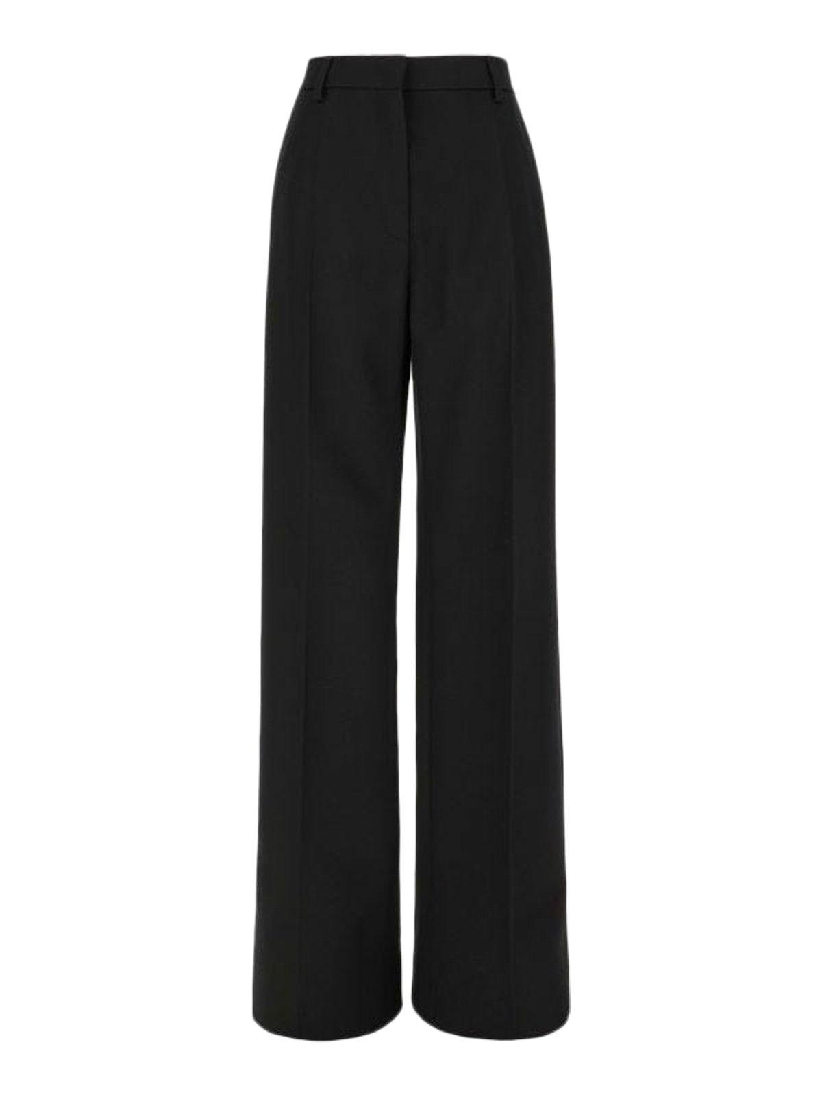 パンツ VALENTINO FW24 Black wool wide-leg pant (5B0RB62088J 0NO) Valentino Garavani Black Wool Wide-leg Pant | italist