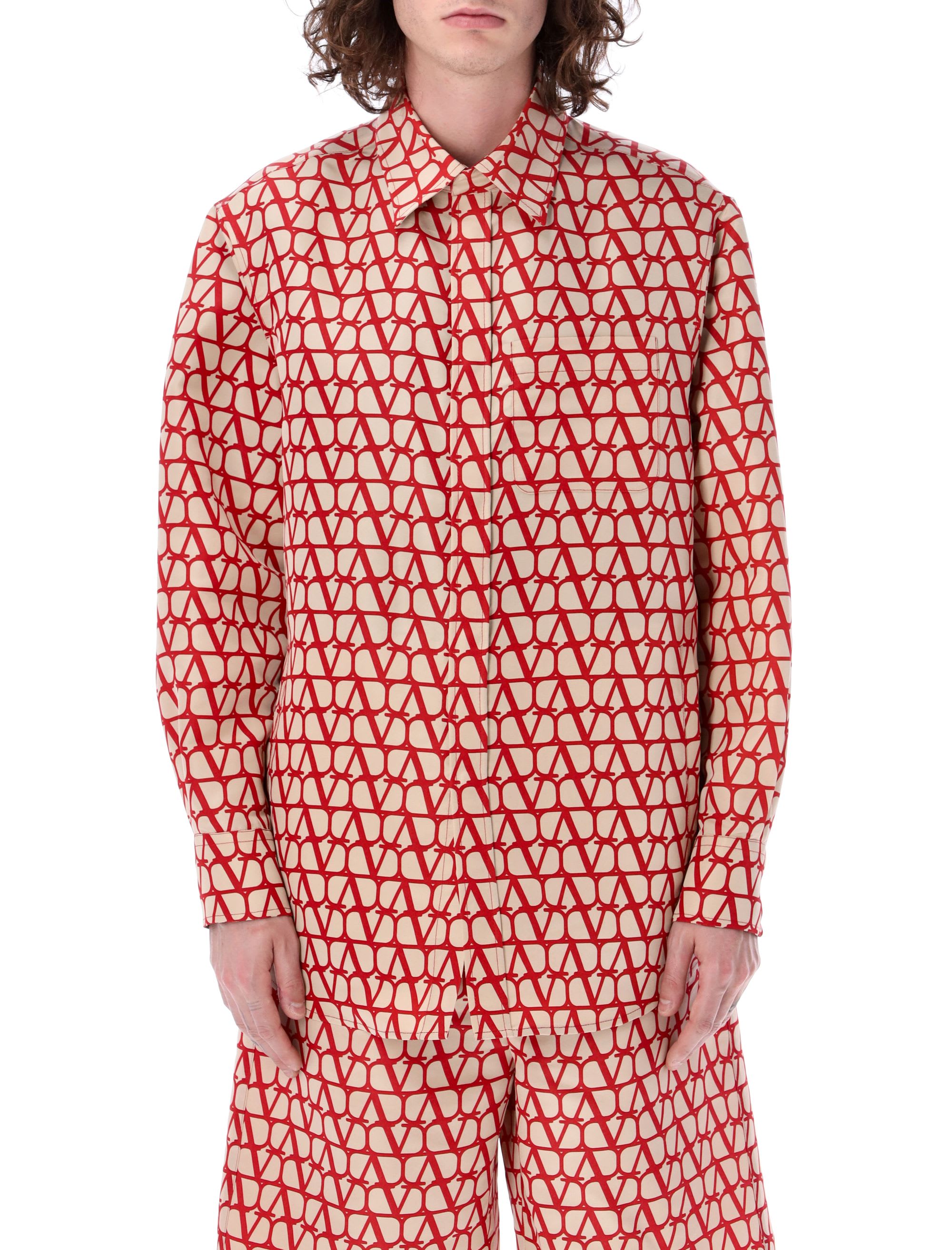 VALENTINO トワルイコノグラフ Vロゴ ジャージー トップス *RED VALENTINO トワルイコノグラフ Vロゴ ジャージー トップス *RED