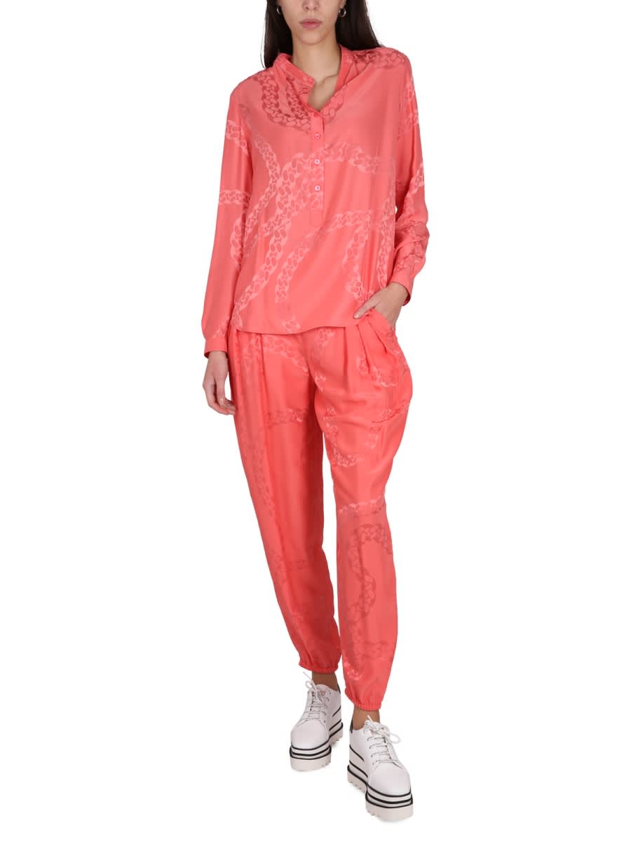 【関税&送料込】Stella Mccartney Silk Blend Pants Printed wide-leg silk pants in multicoloured - Stella Mc