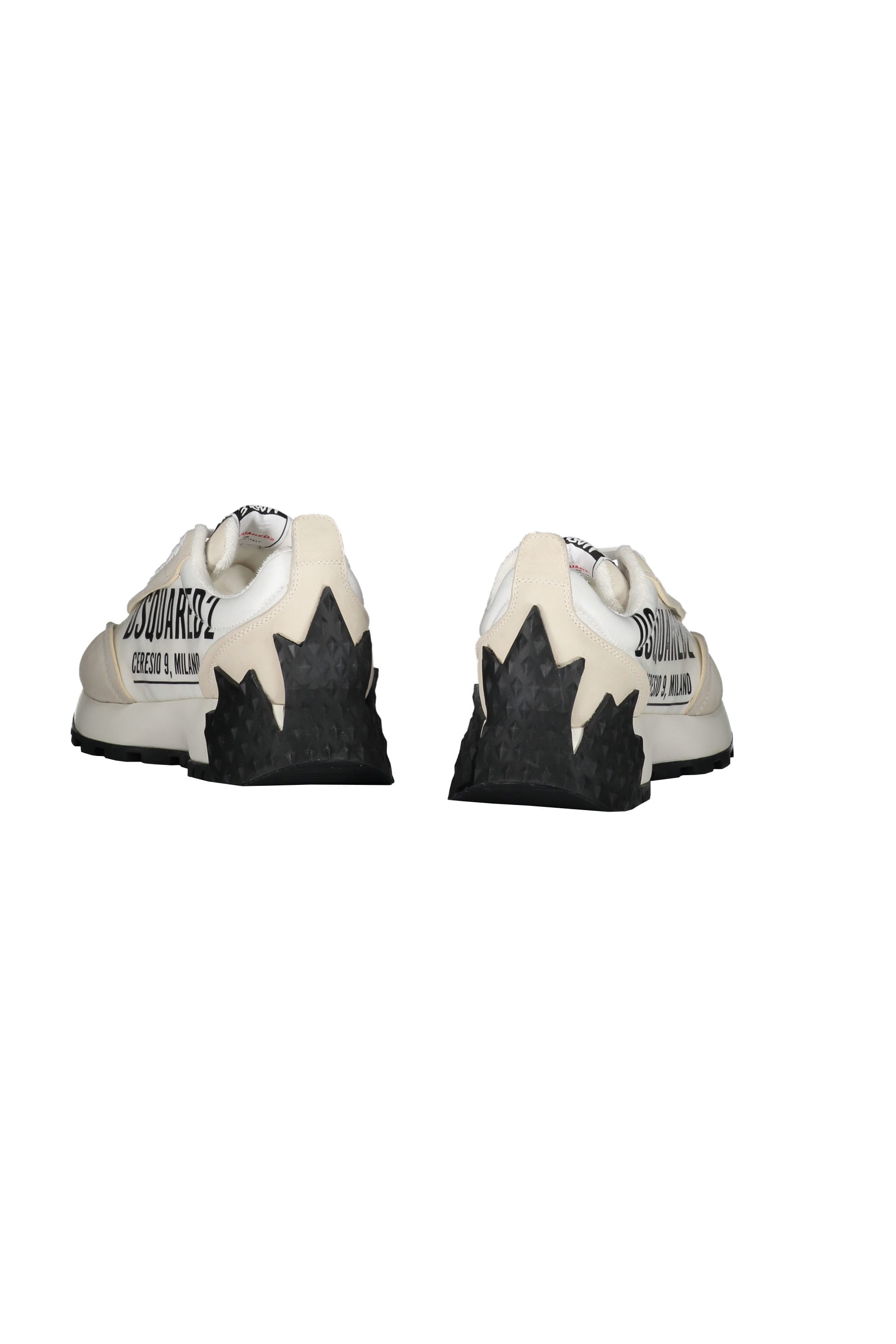 Dsquared2 Logo Detail Leather Sneakers | italist