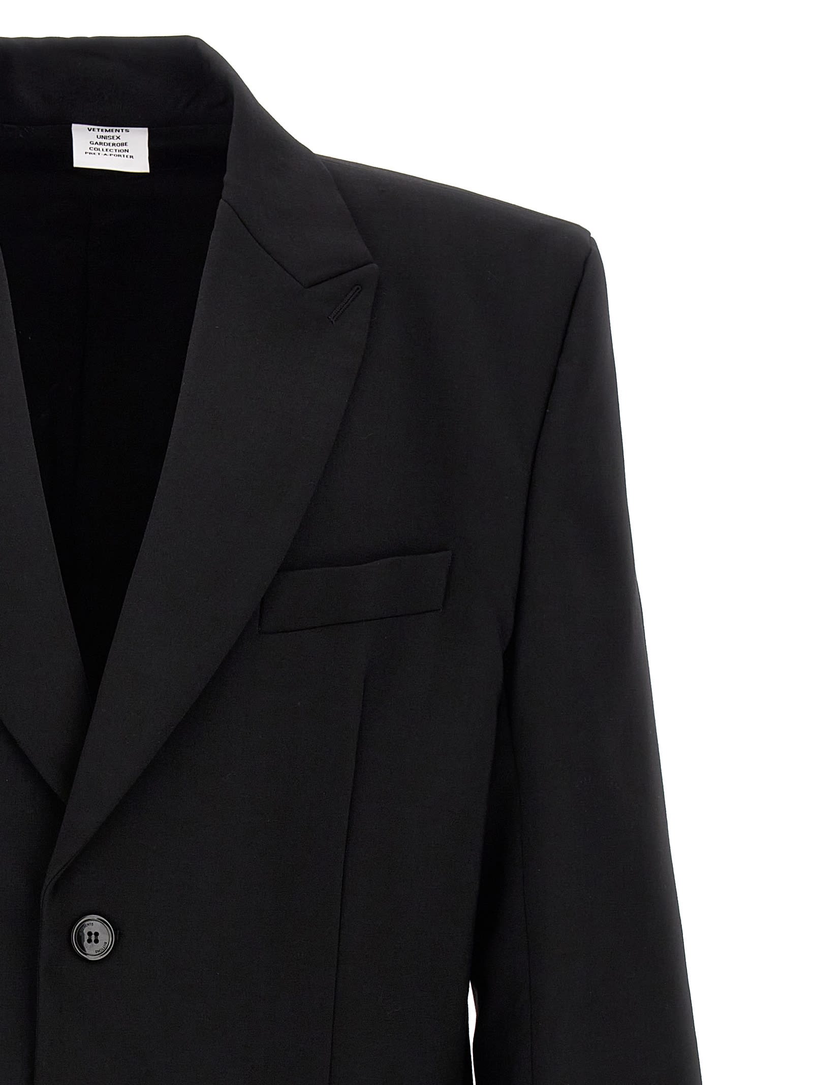 VETEMENTS 'logo Embroidered' Blazer | italist