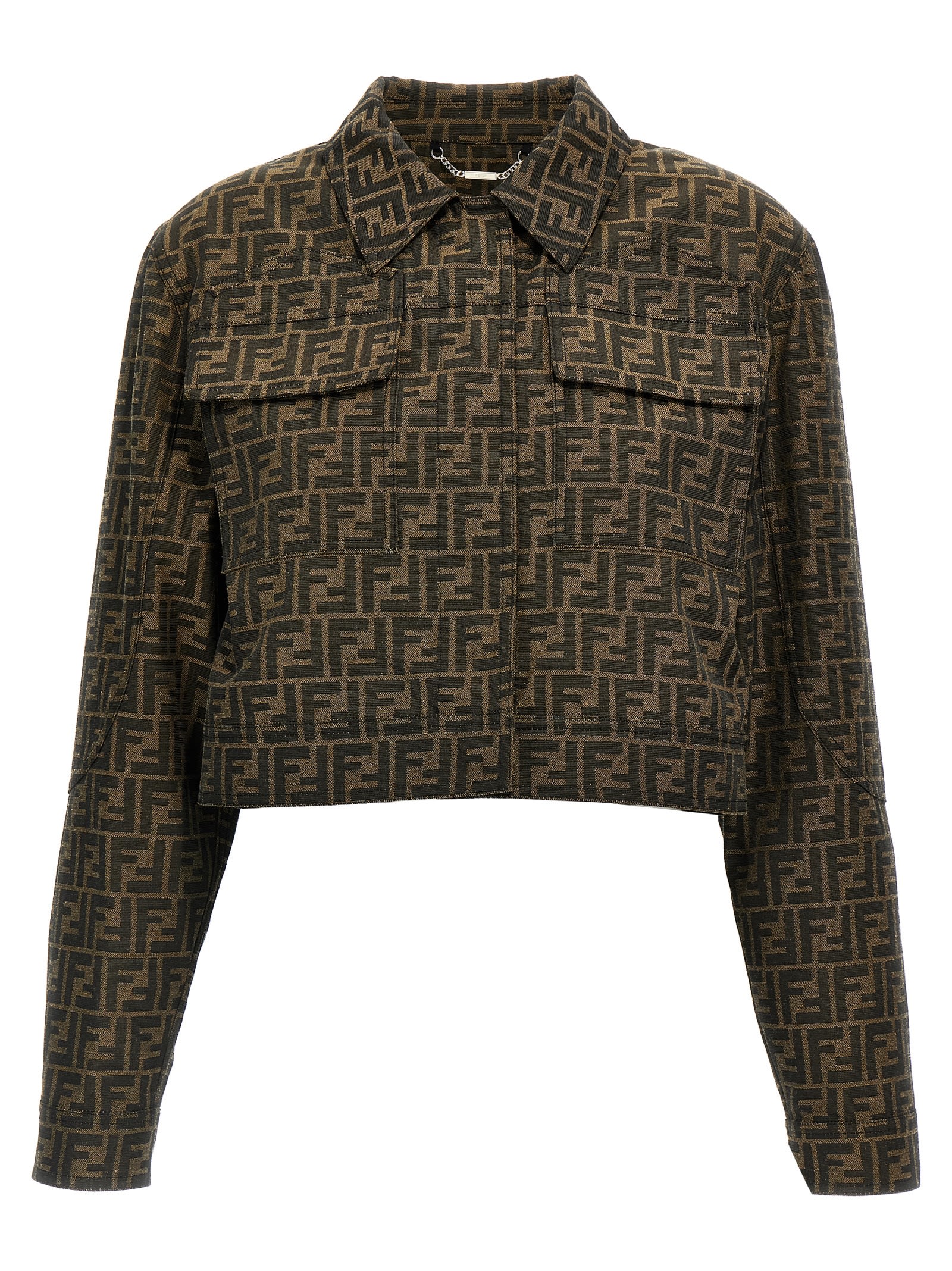 【フェンディ】 Jackets - Cropped Jackets ジャケット 6a4665fd7f0f02c07f784432880b4d