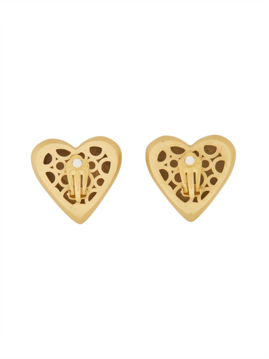 ピアス Dolce & Gabbana Heart Earrings With Dg Logo Drop earrings with hearts and DG logo in Gold for Women
