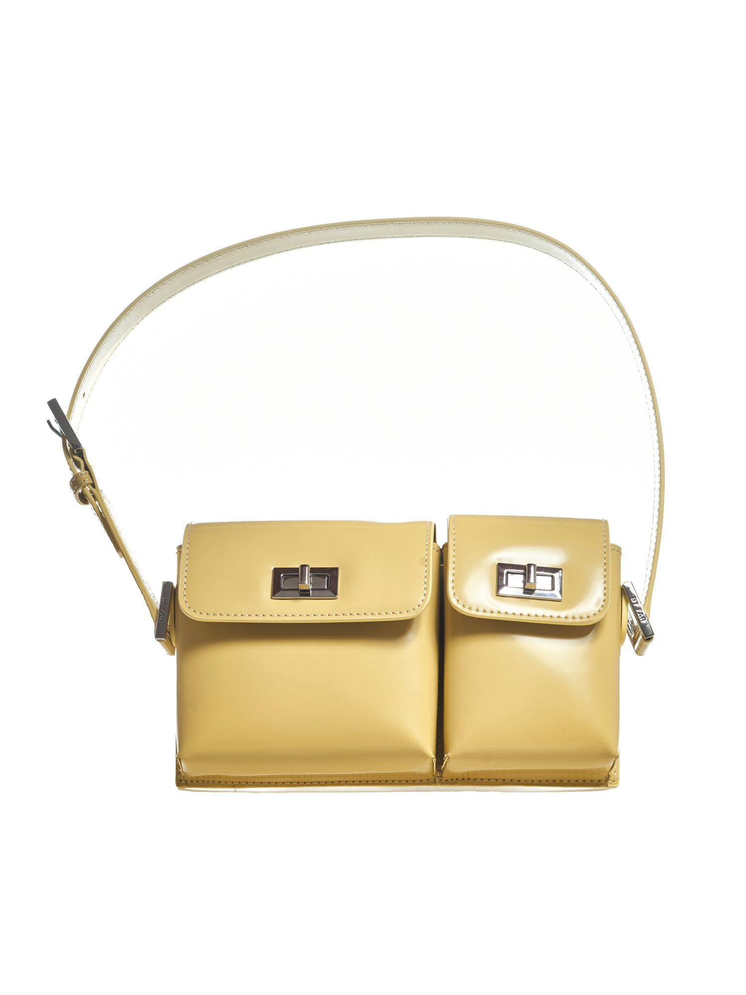 BY FAR Yellow Patent Leather Billy Bag