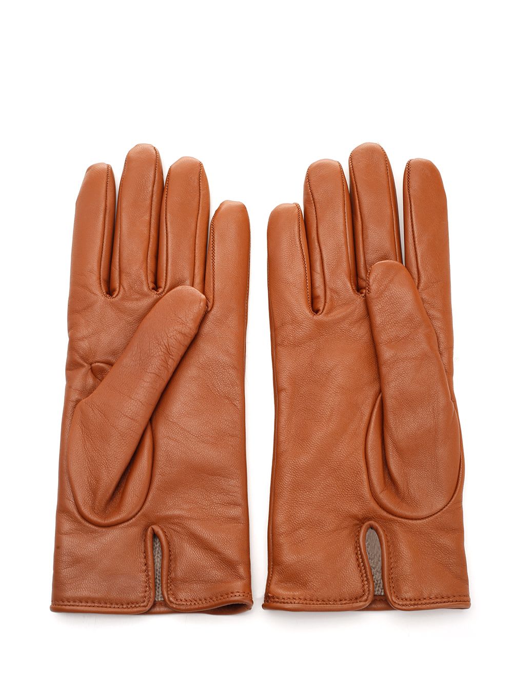 手袋 CHLOE'  Chloe' \"Chloe Iconic\" gloves Chloé レザー製クロエ アイコニックグローブ の茶色 | Chloé JP