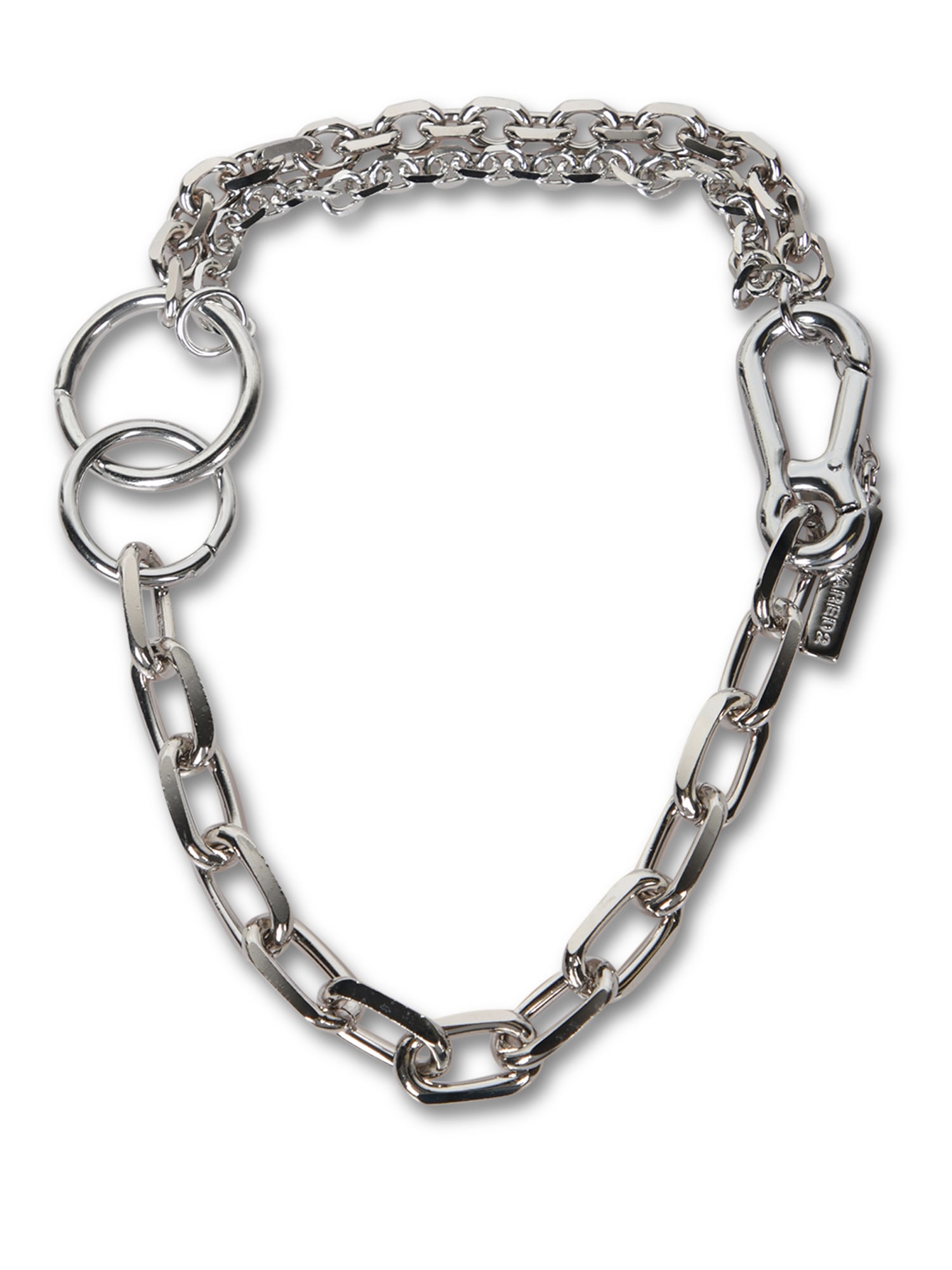 【送料&関税込】Dsquared2 Silver l Necklace DSQUARED2 logo-lettering Necklace | Silver | FARFETCH