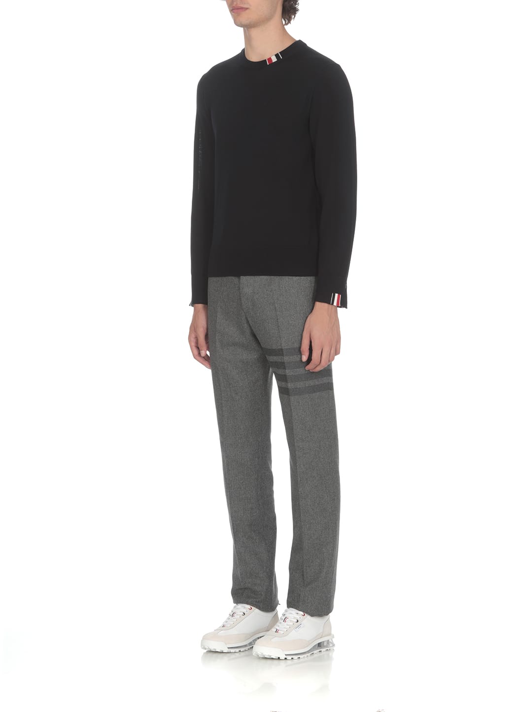 【送料&関税込】Thom Browne Virgin Wool Crew-neck Sweater Thom Browne Virgin Wool Crew-neck Sweater | italist, ALWAYS
