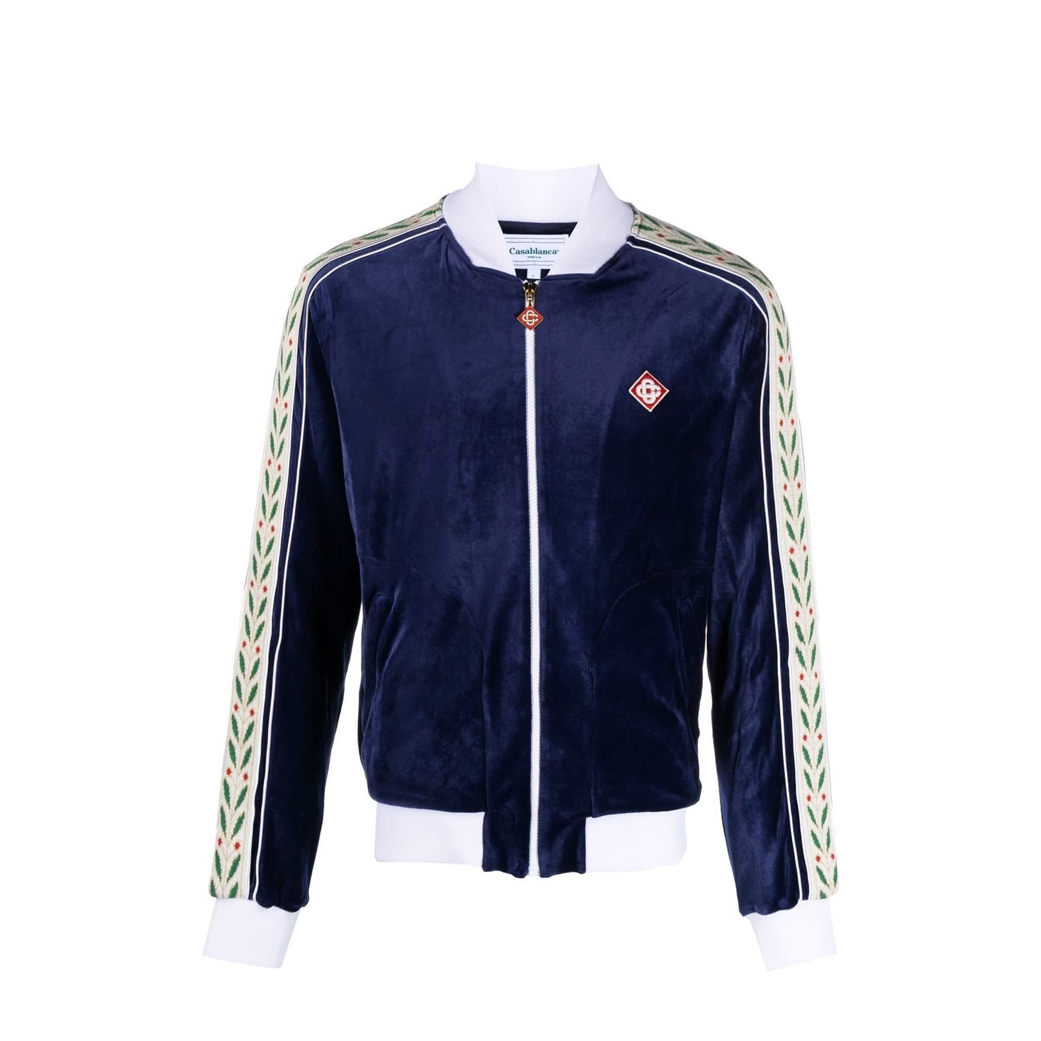 Casablanca Monogram Track Jacket - Green (Deconstructed Monogram