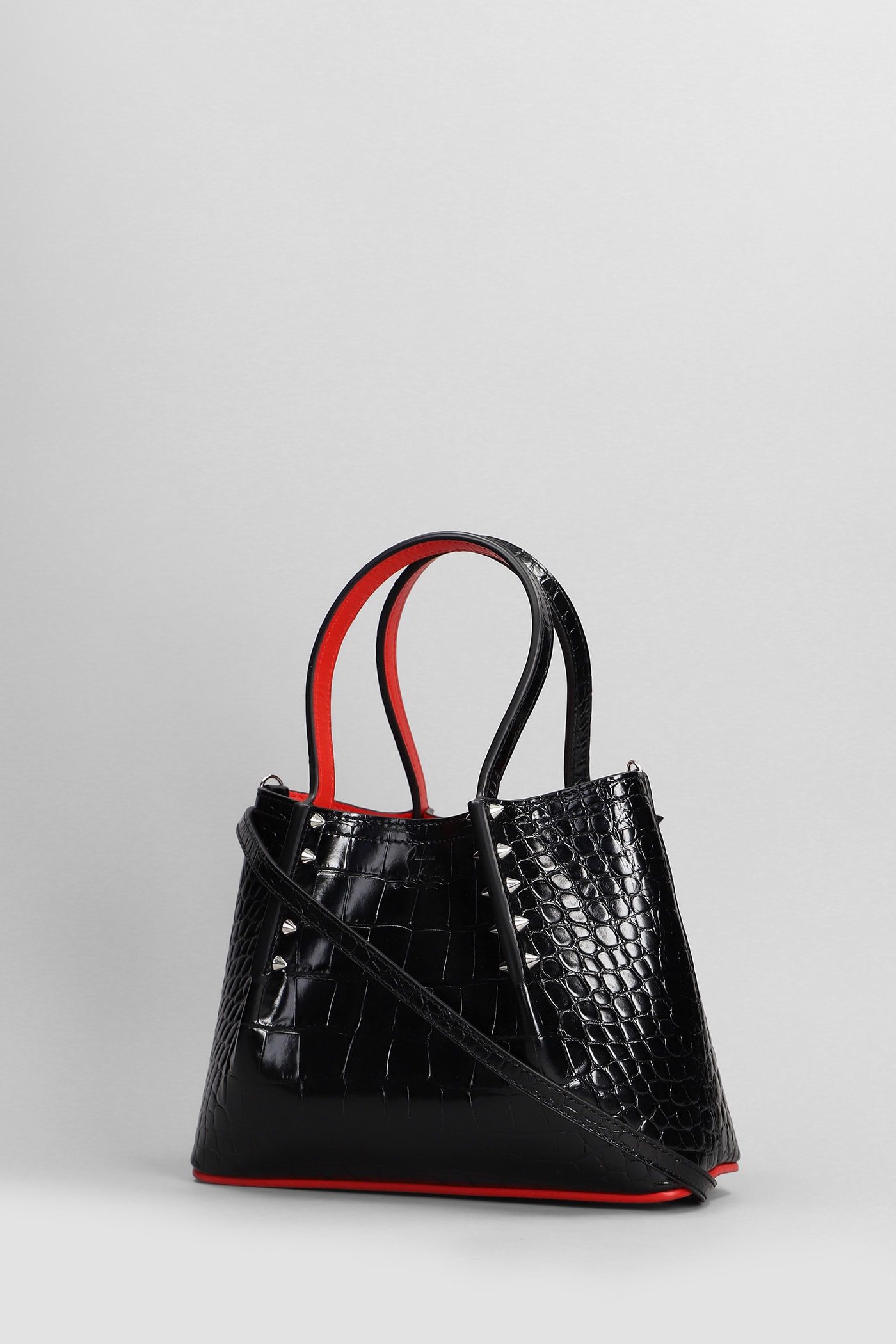 Christian Louboutin Cabarock Mini Tote In Black Leather