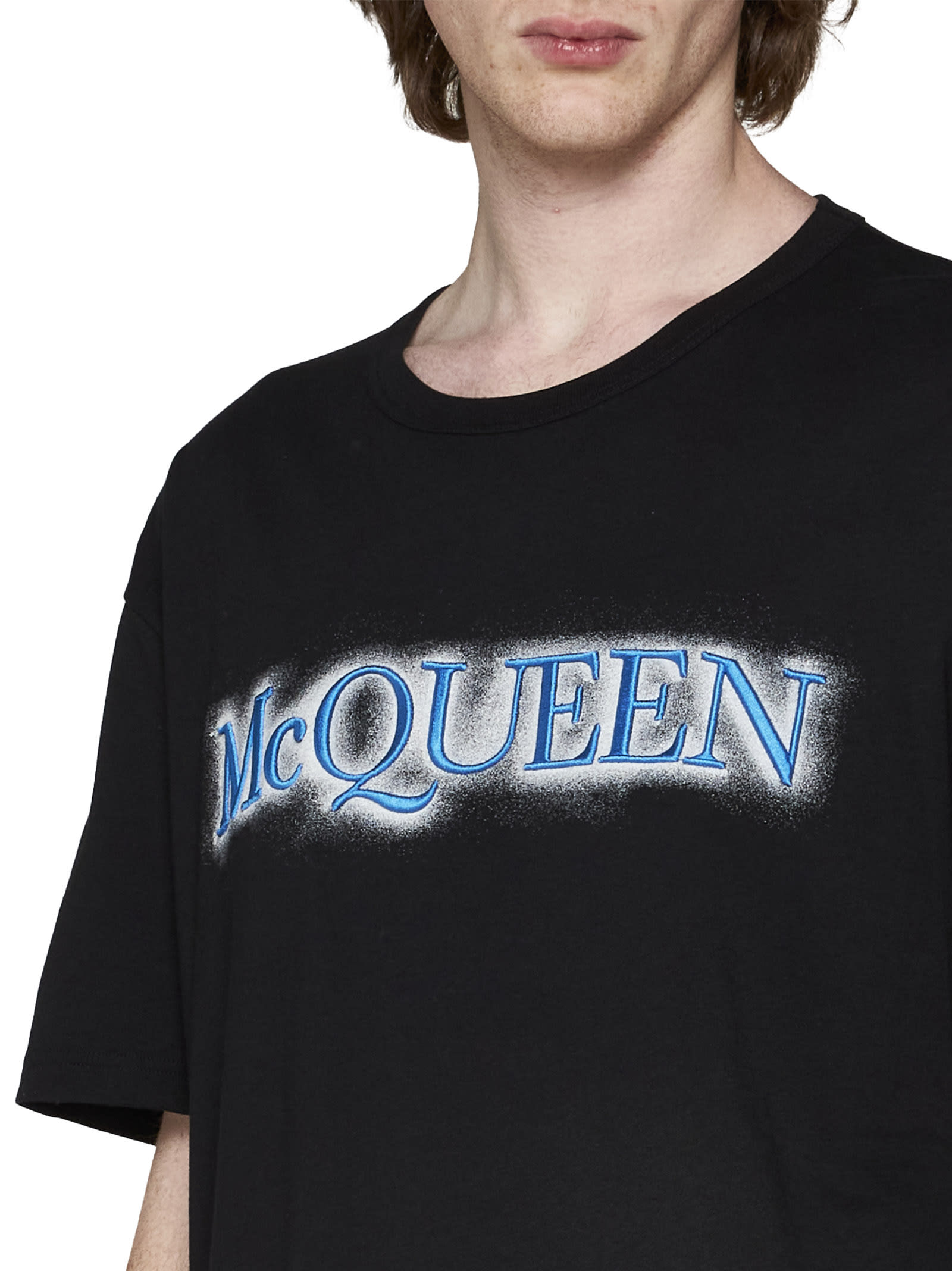 Alexander McQueen Logo Embroidery T-shirt | italist, ALWAYS