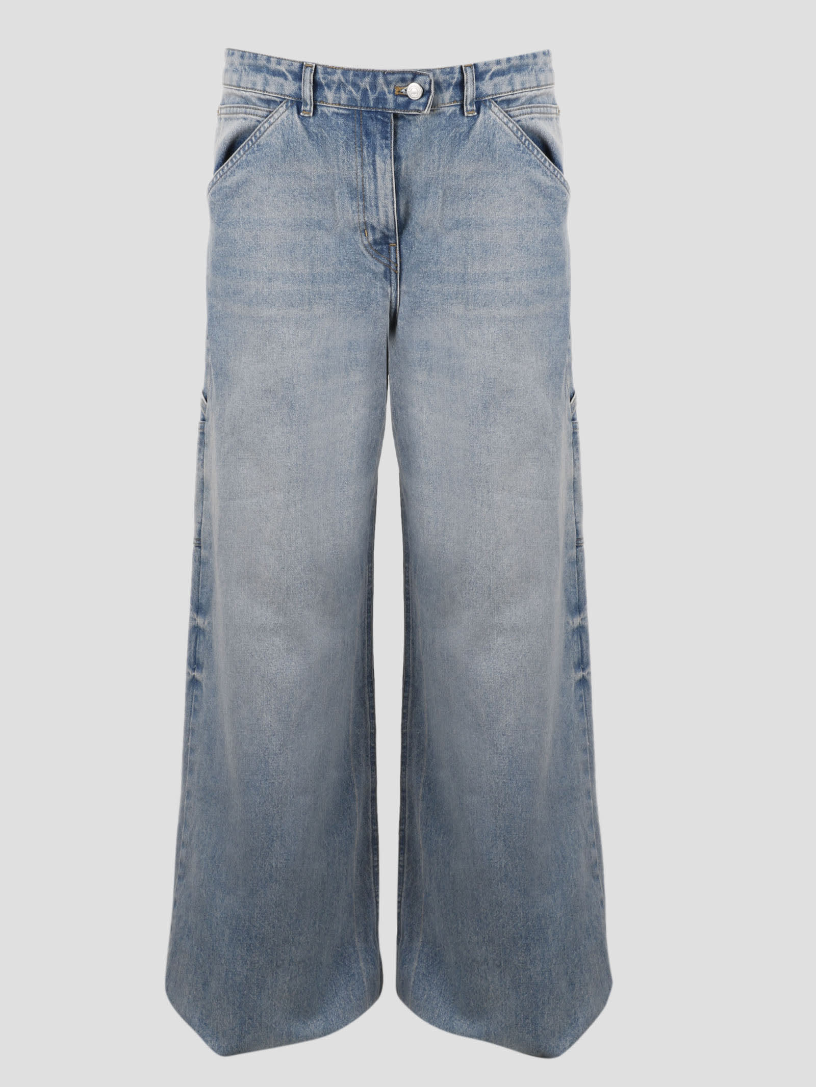 パンツ courreges Dirty Blue Baggy Jeans Courreges Baggy Denim Dirty Blue jeans - Men|123DPA061DE00167011