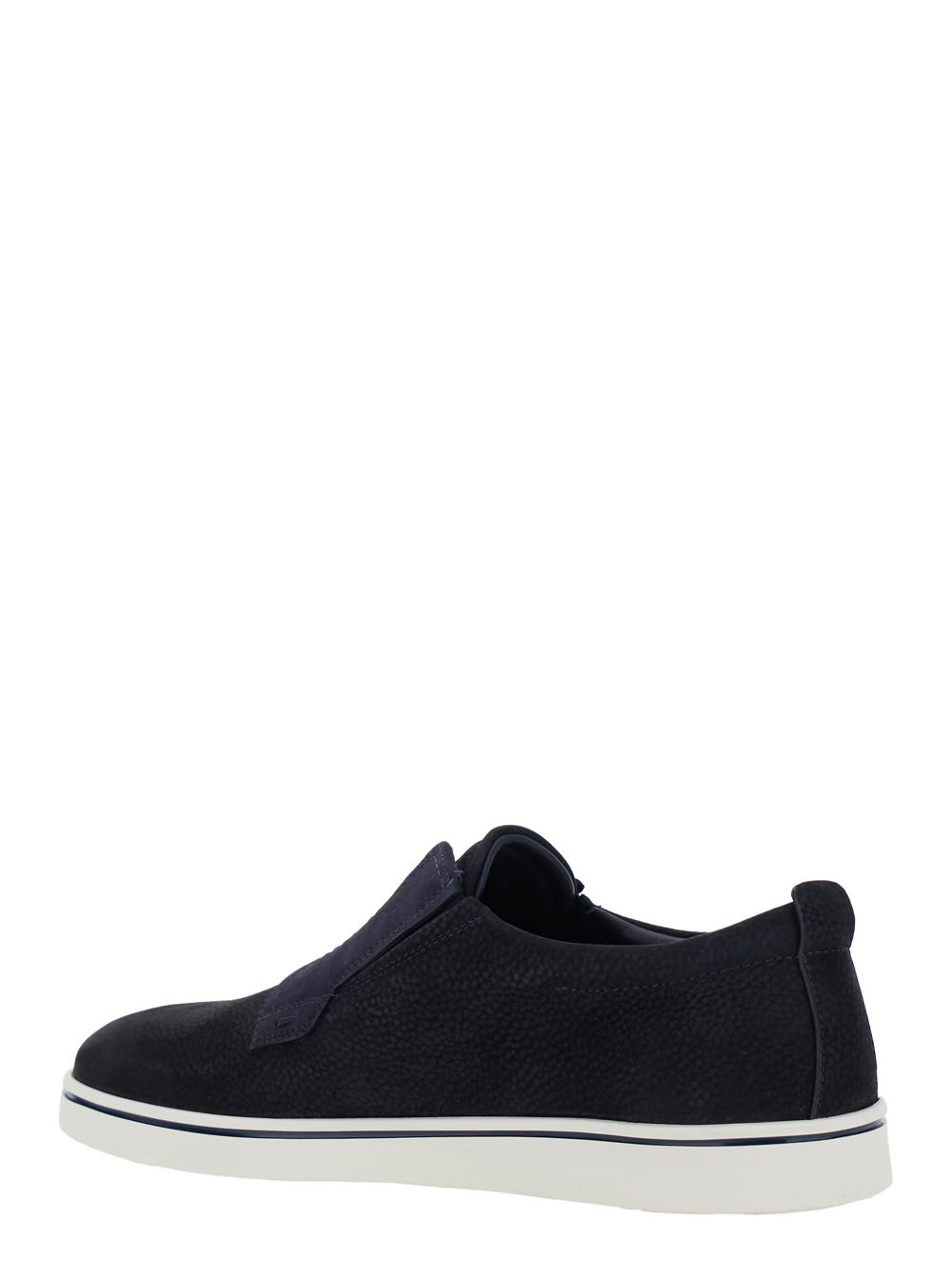 スニーカー FERRAGAMO FW25 ALFIE (02A000 0786896) Ferragamo 'alfie' Blue Laceless Oxford Shoes With Round Toe