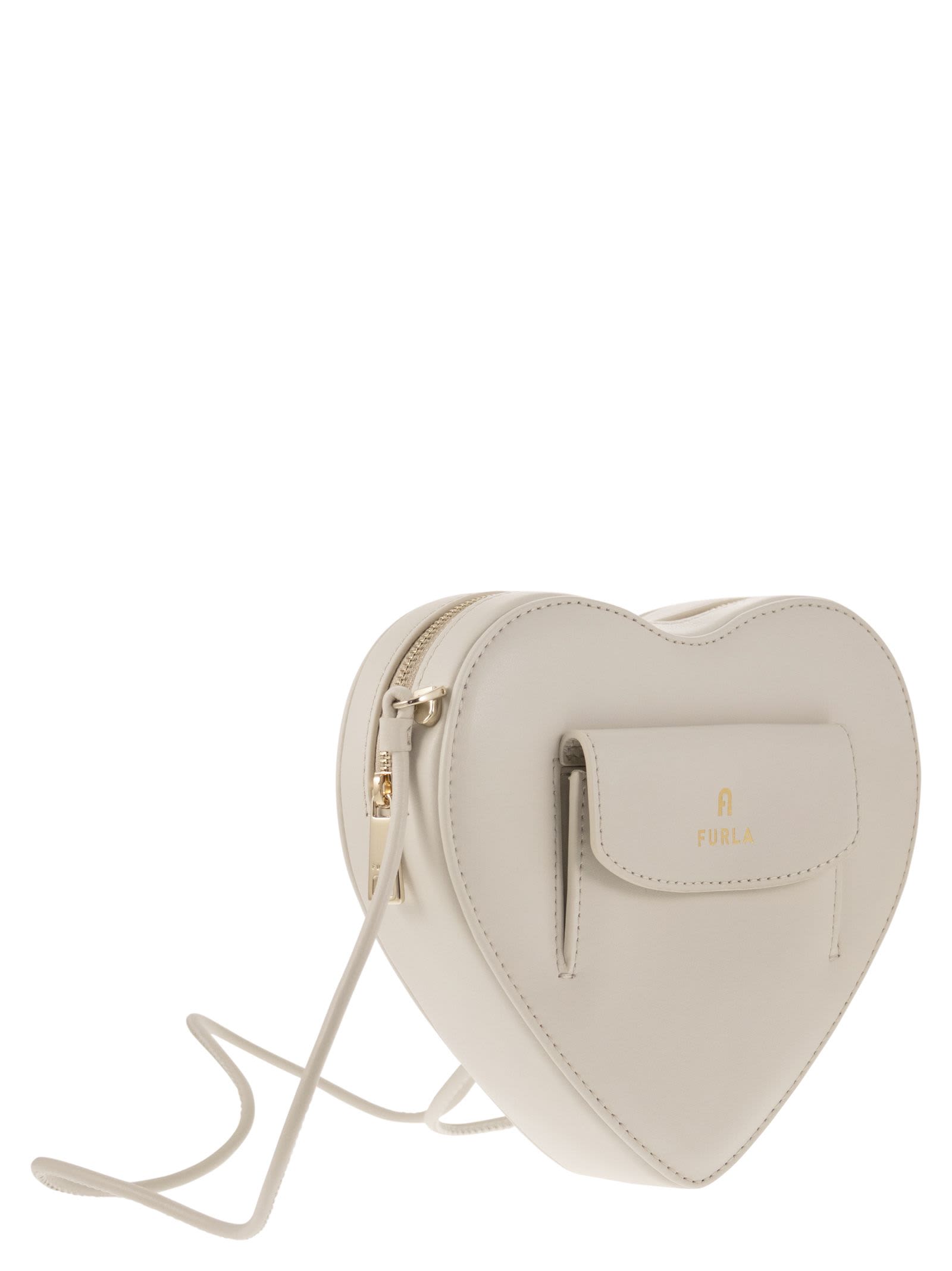 Furla Camelia Heart - Mini Shoulder Bag in Black