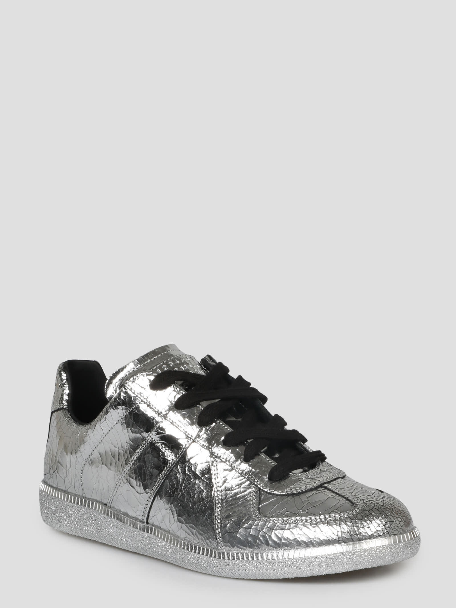 ★Maison Margiela★Replica Sneakers broken mirror Maison Margiela Broken Mirror Replica Sneaker Silver | END. (US)