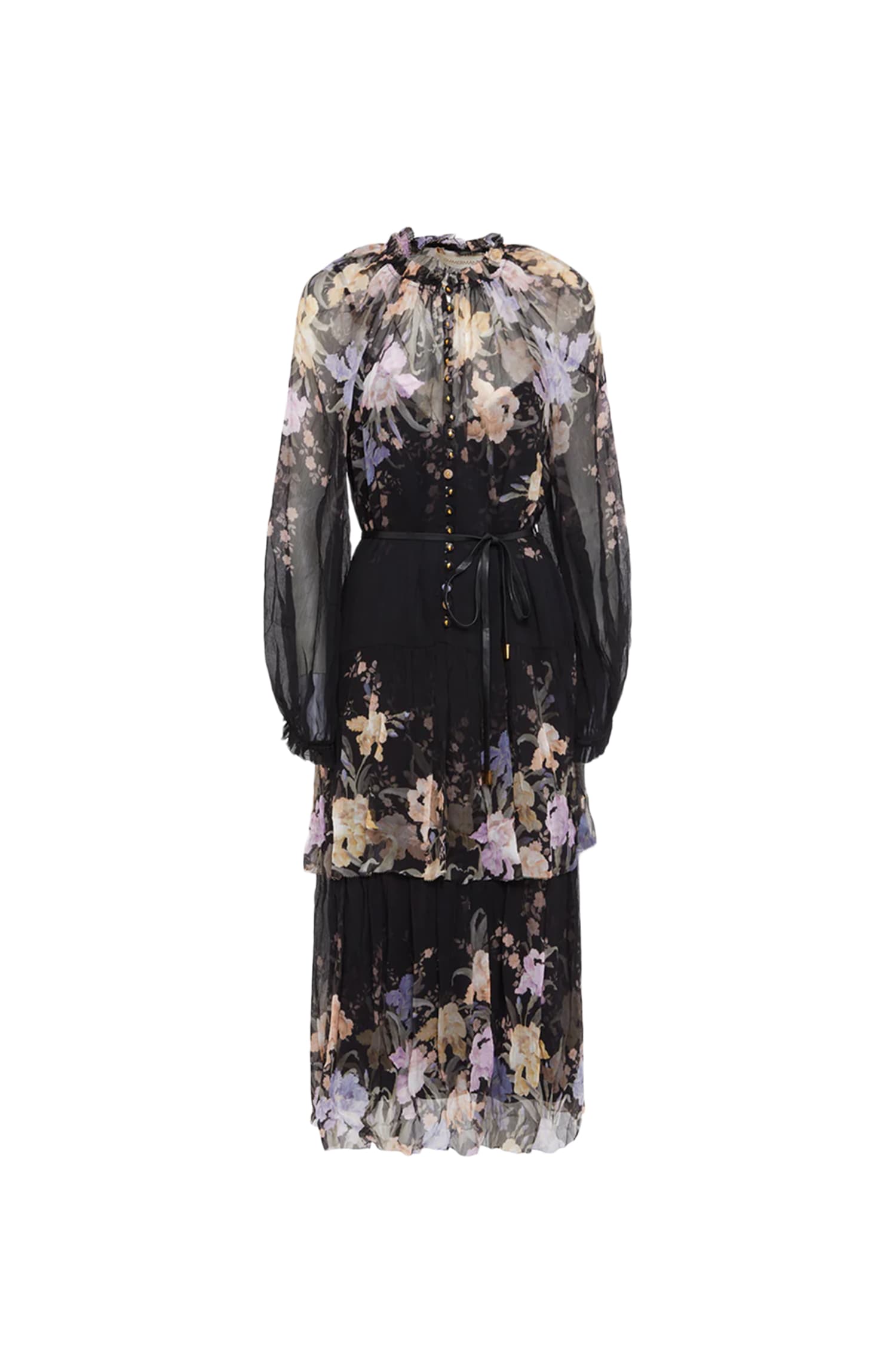 Zimmermann See-through Floral Printed Long Dress | italist
