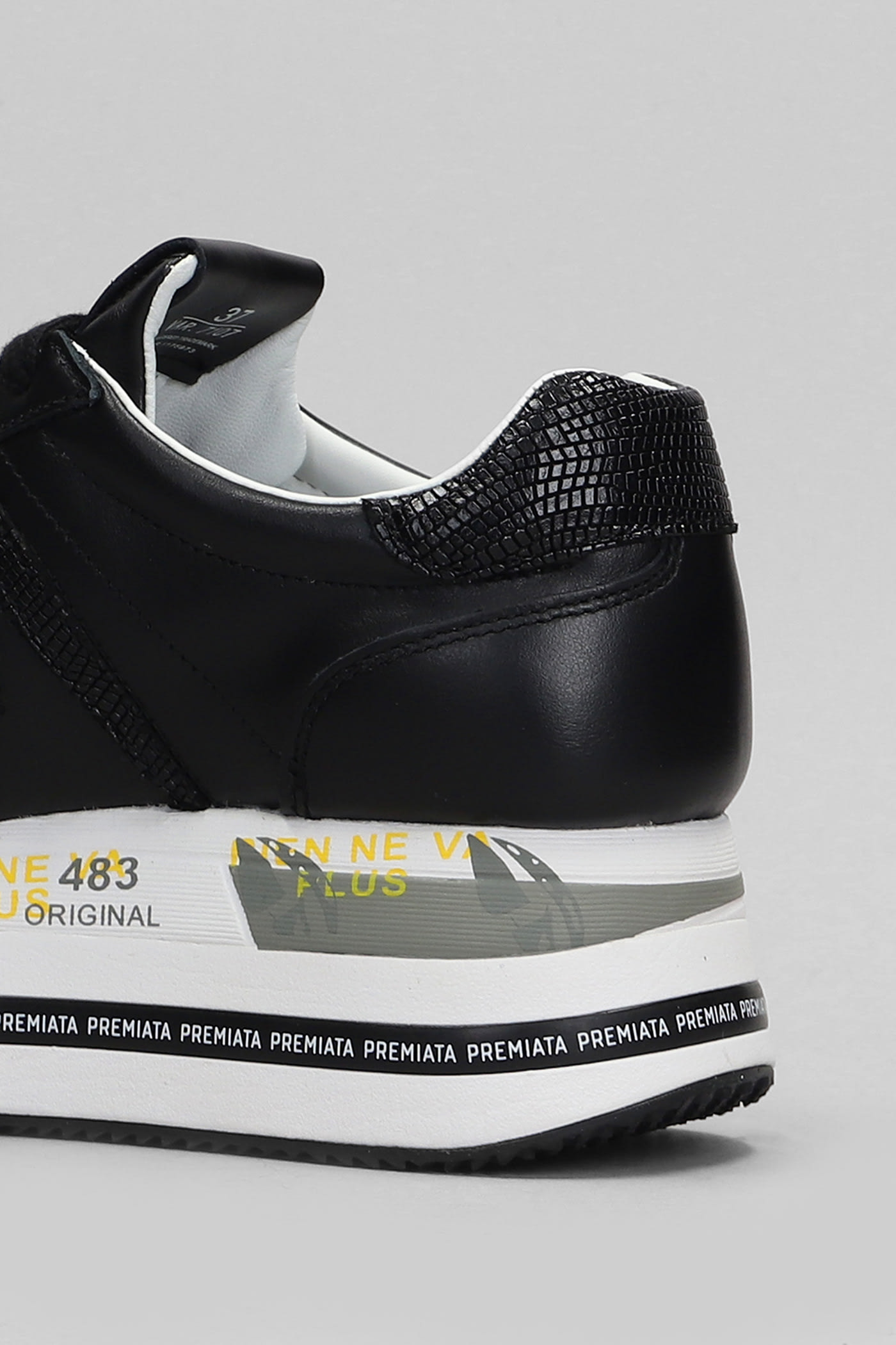 Premiata Beth Sneakers In Black Leather | italist