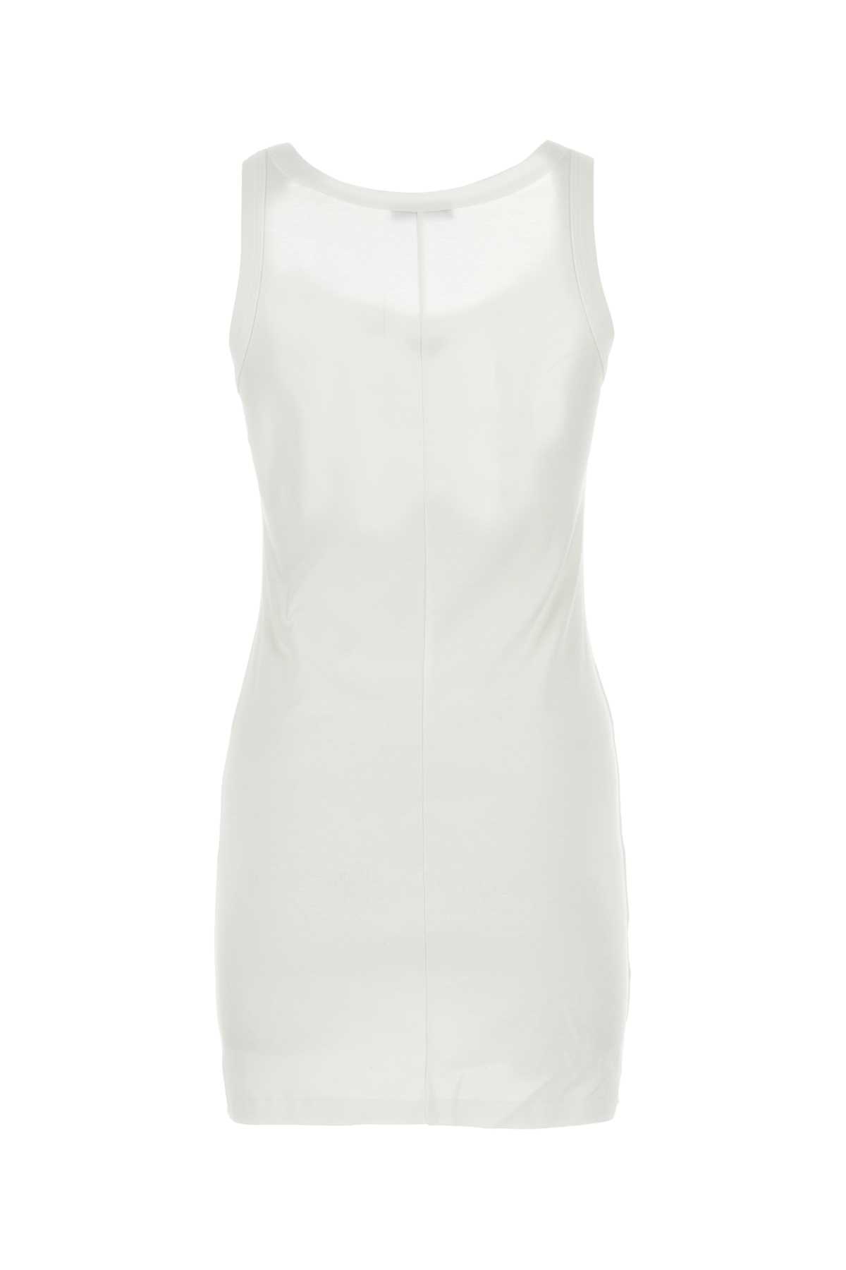 【送料&関税込】Prada White Cotton Mini Dress Prada White Cotton Mini Dress | italist