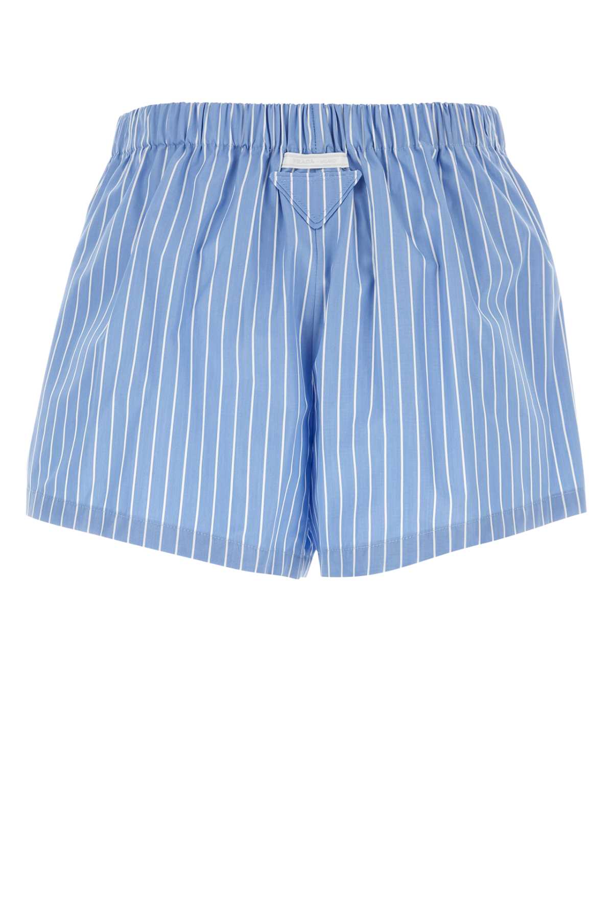 ショートパンツ PRADA FW25 Embroidered poplin shorts (P252JSOOO17FL F043O) Prada Embroidered Poplin Short for Elegant Warm-Weather Wear