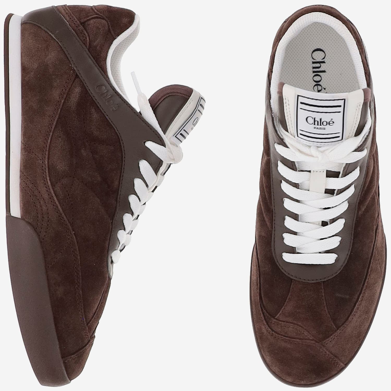 スニーカー Chloe Brown Suede Chloa Kick Sneakers Chloé Brown Suede Chloã¨ Kick Sneakers | italist