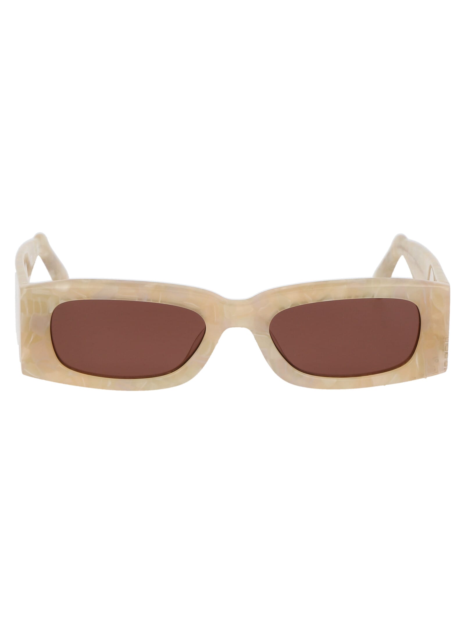 サングラス GCDS Woman Sunglasses Ivory GD0020 25S GD0020 sunglasses | SmartBuyGlasses CA