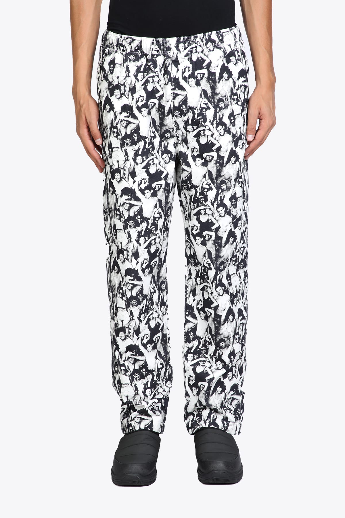 Stussy Mob Beach Pant Black And White All-over Printed Canvas