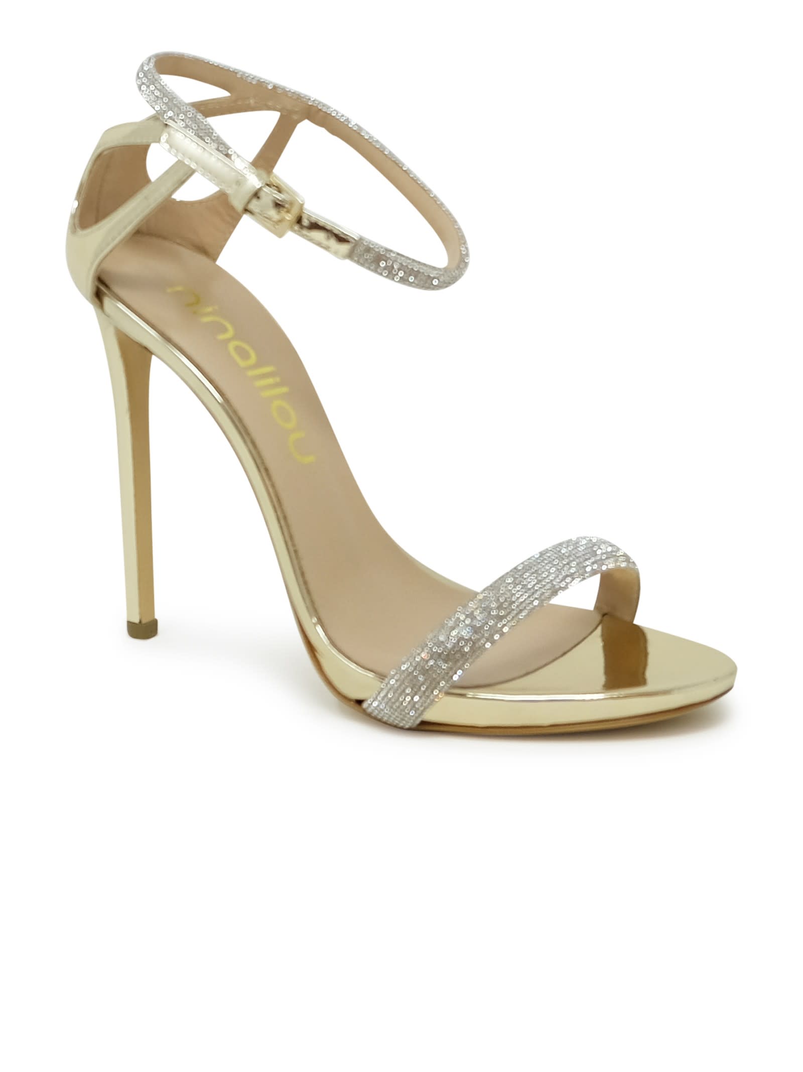【関税込み】Ninalilou \"Peak 105\" sandals Ninalilou San Marino Gold Leather Sandals - PEAK 105 – LOZURI