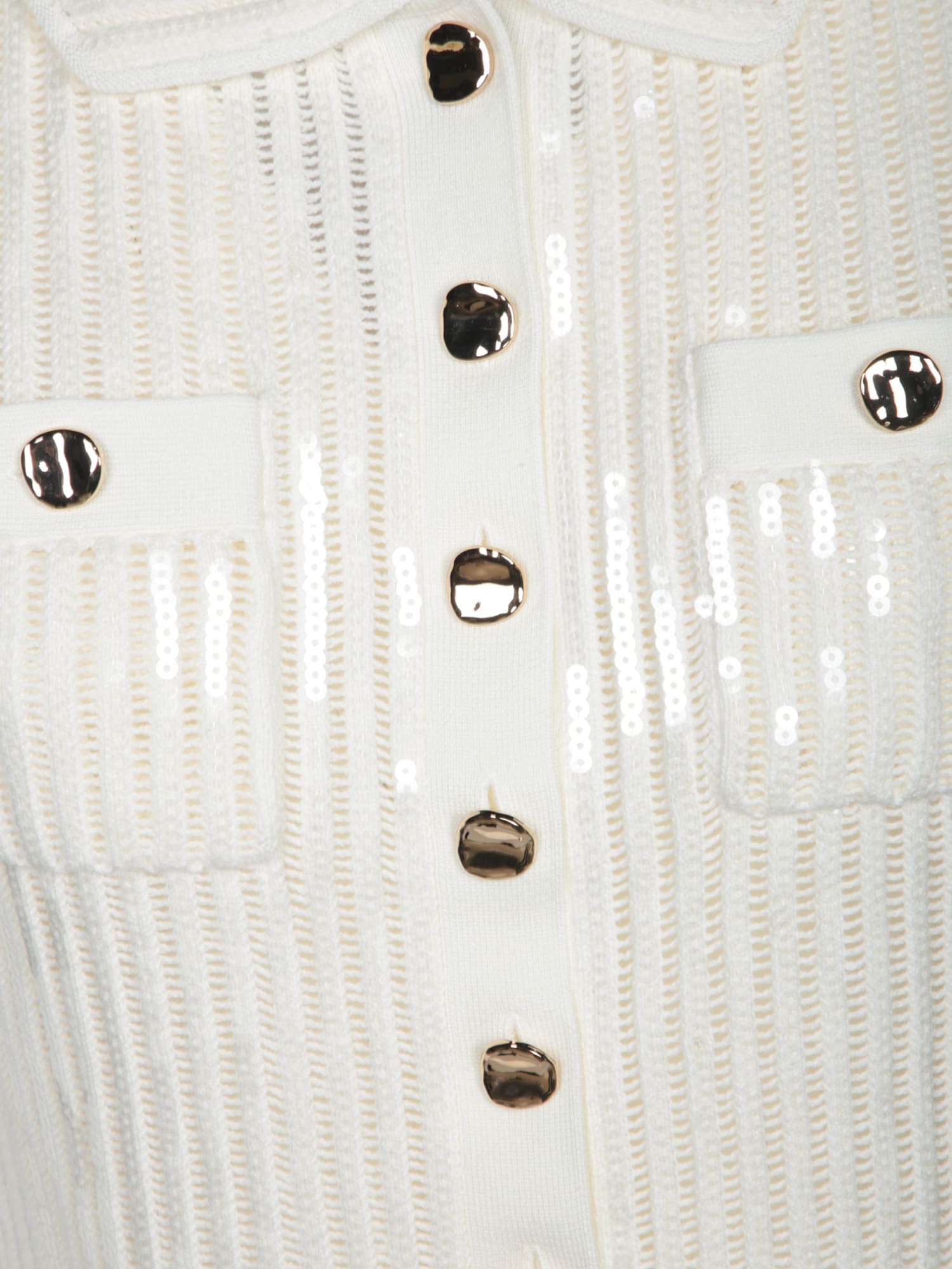 Tシャツ・カットソー Self-Portrait Crochet' White Cotton