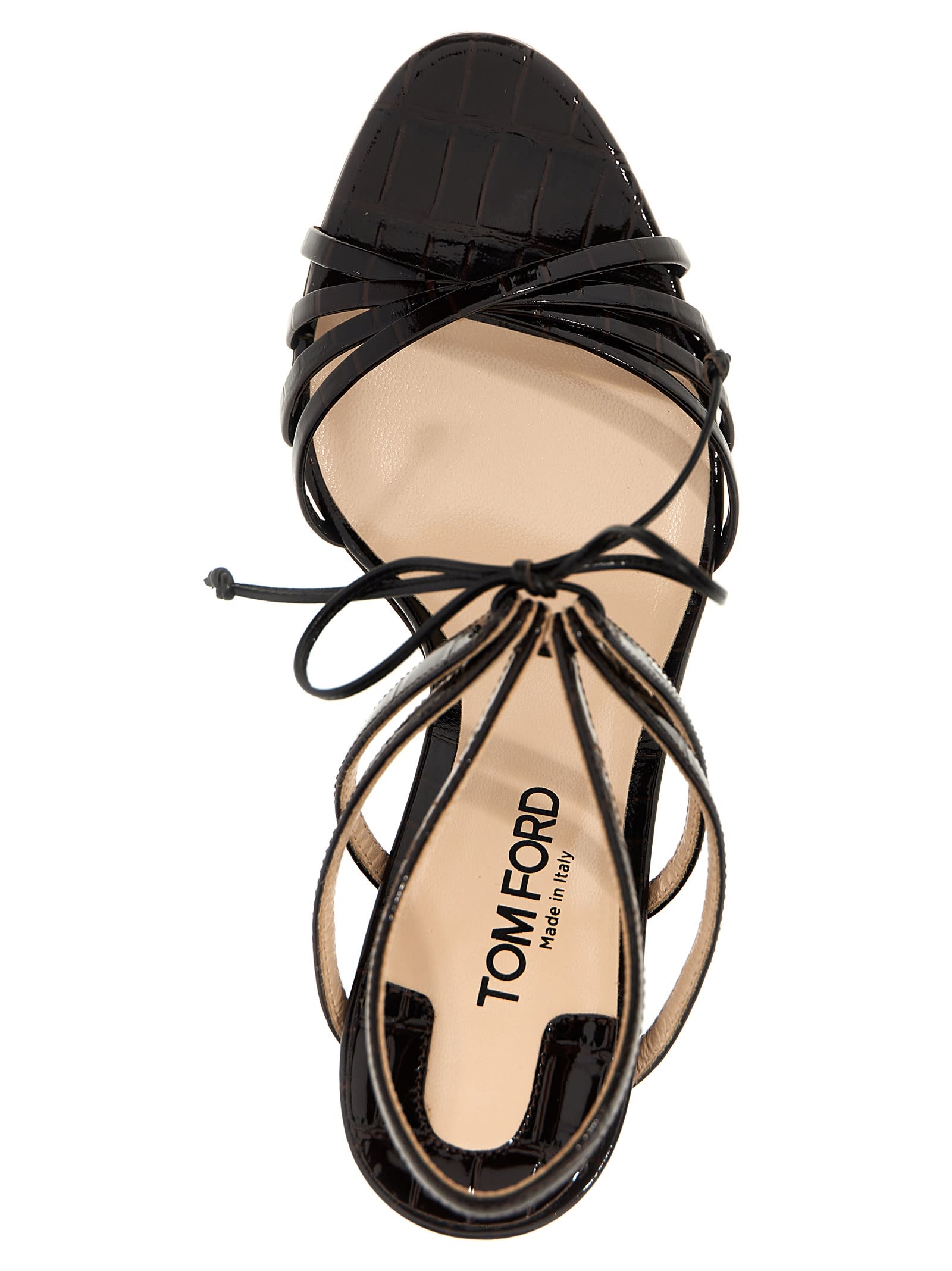 Tom Ford 'glossy Stamped Croc' Sandals | italist