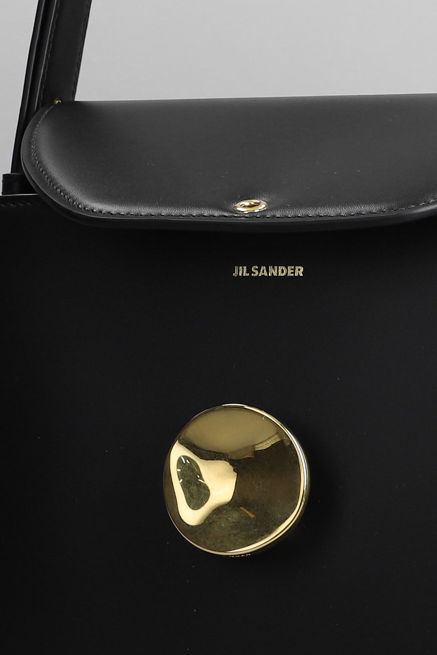 Jil Sander Victor Shoulder Sm Shoulder Bag In Black Leather