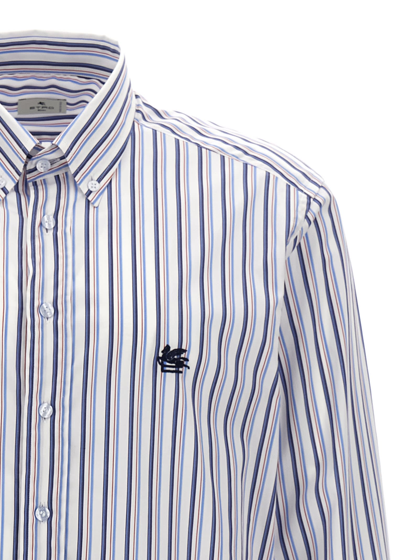 Etro Logo Embroidery Shirt | italist