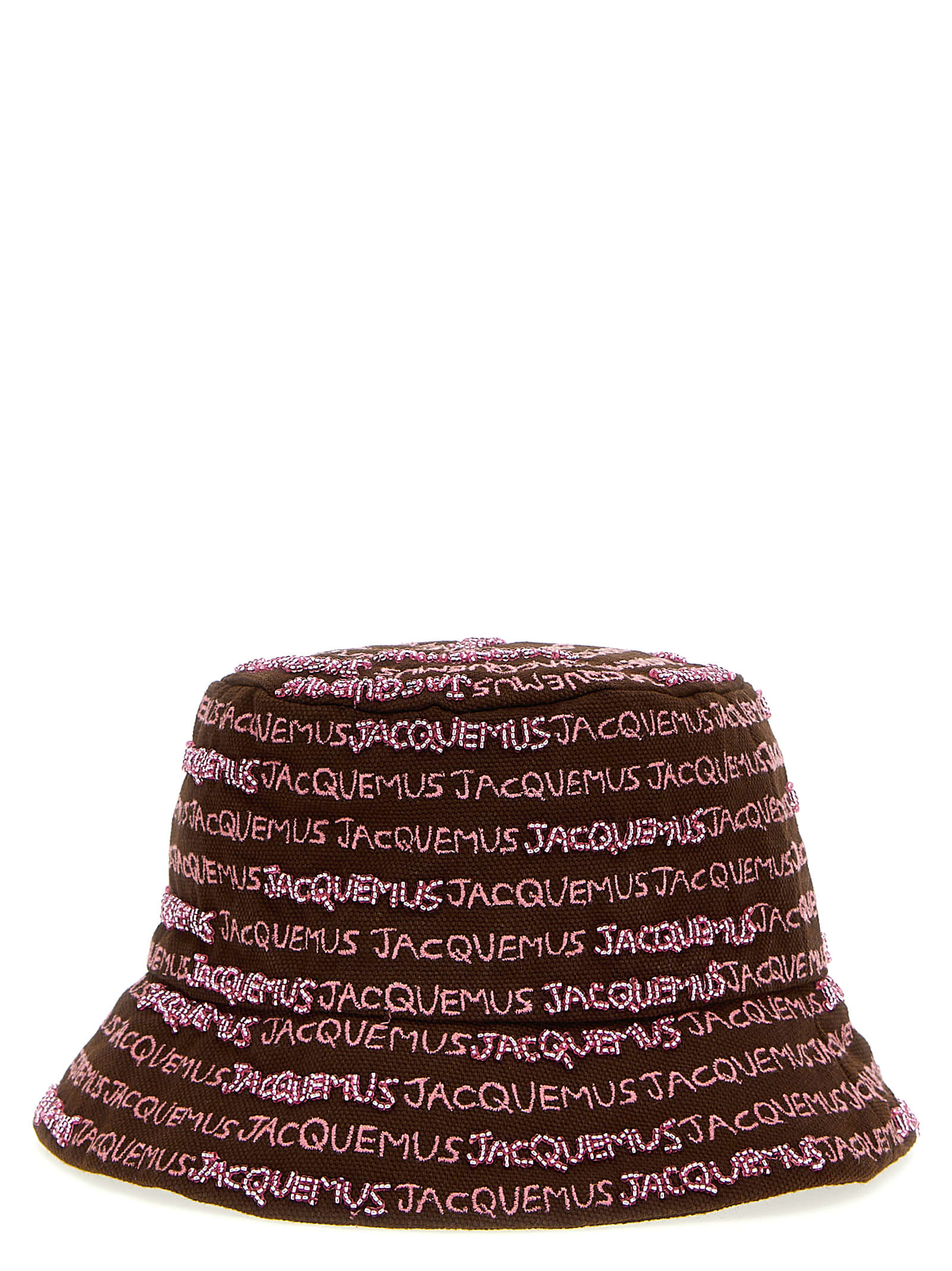 ハット JACQUEMUS 'Le Bob Bordado bucket hat (23E235AC451 BROWN) Jacquemus 'le Bob Bordado Bucket Hat | italist