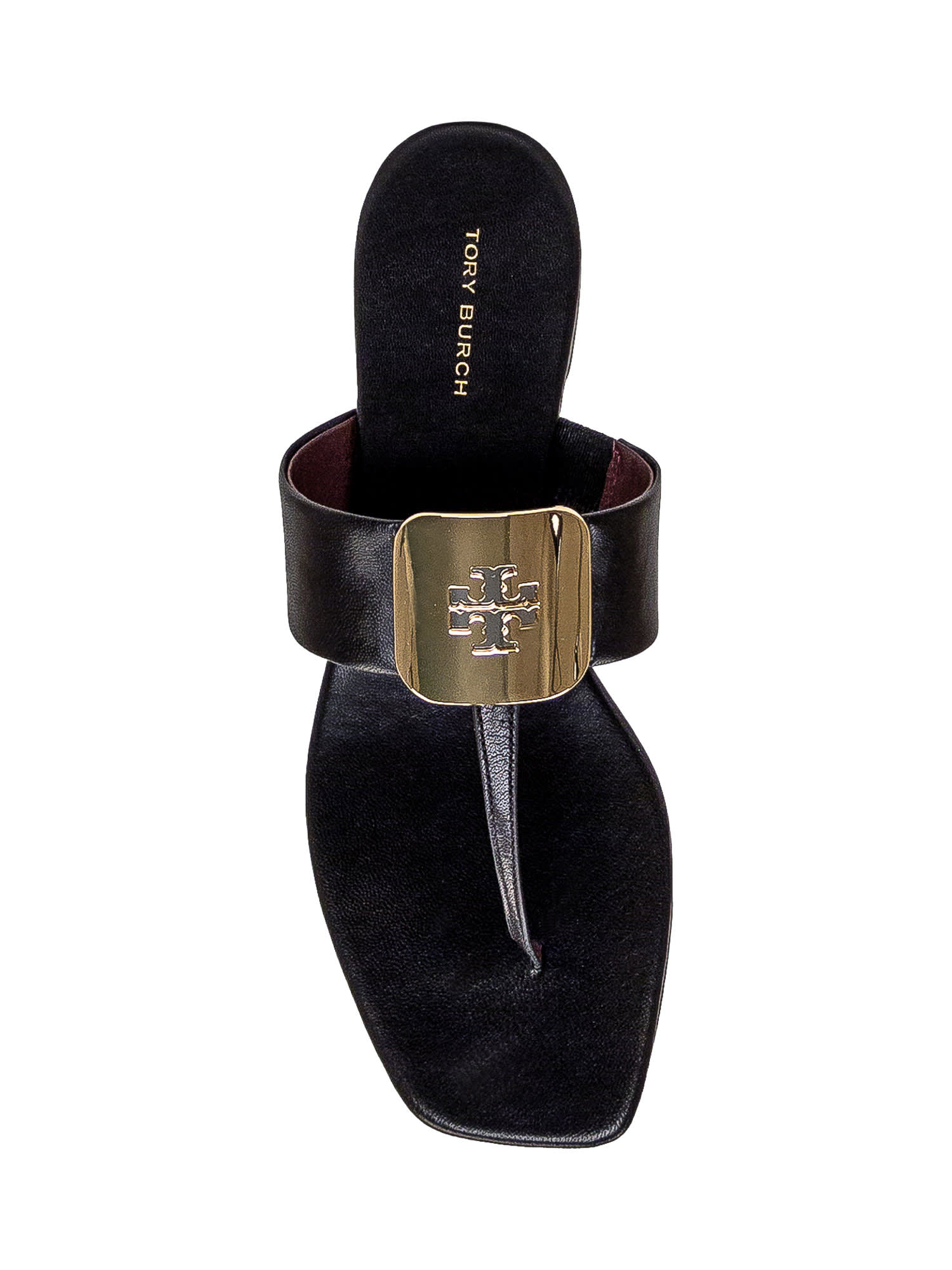 【送料&関税込】Tory Burch Georgia Leather Flat Sandals Tory Burch Georgia Leather Sandals | Saks Fifth Avenue