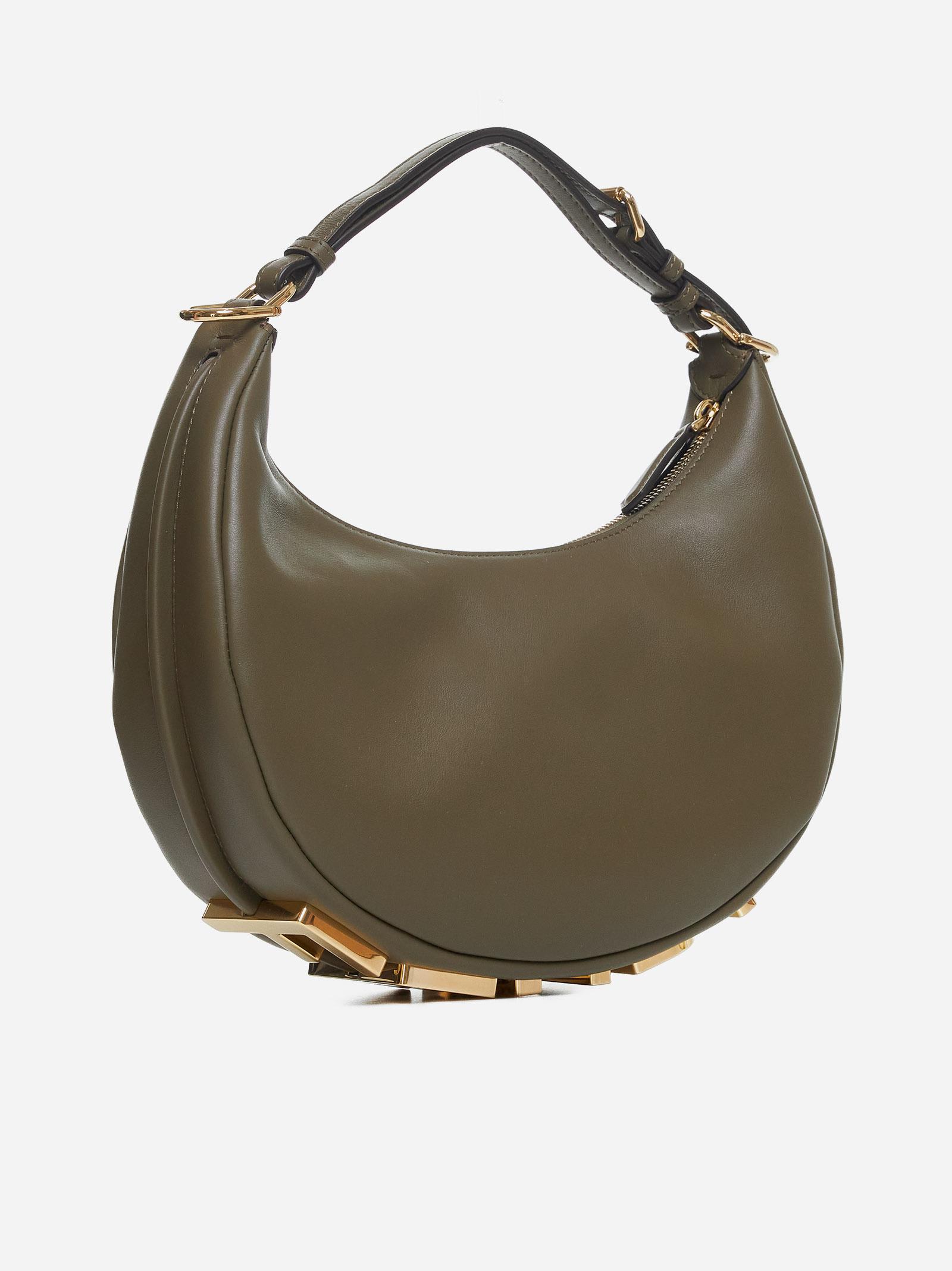 ☆人気☆【FENDI】☆graphy Small Bag Leather Dark Grey☆ Fendi Graphy Small Leather Bag | italist