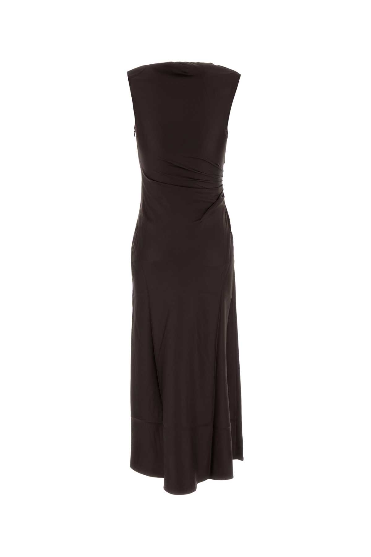 Loulou Studio Brown Silk Roan Dress | italist