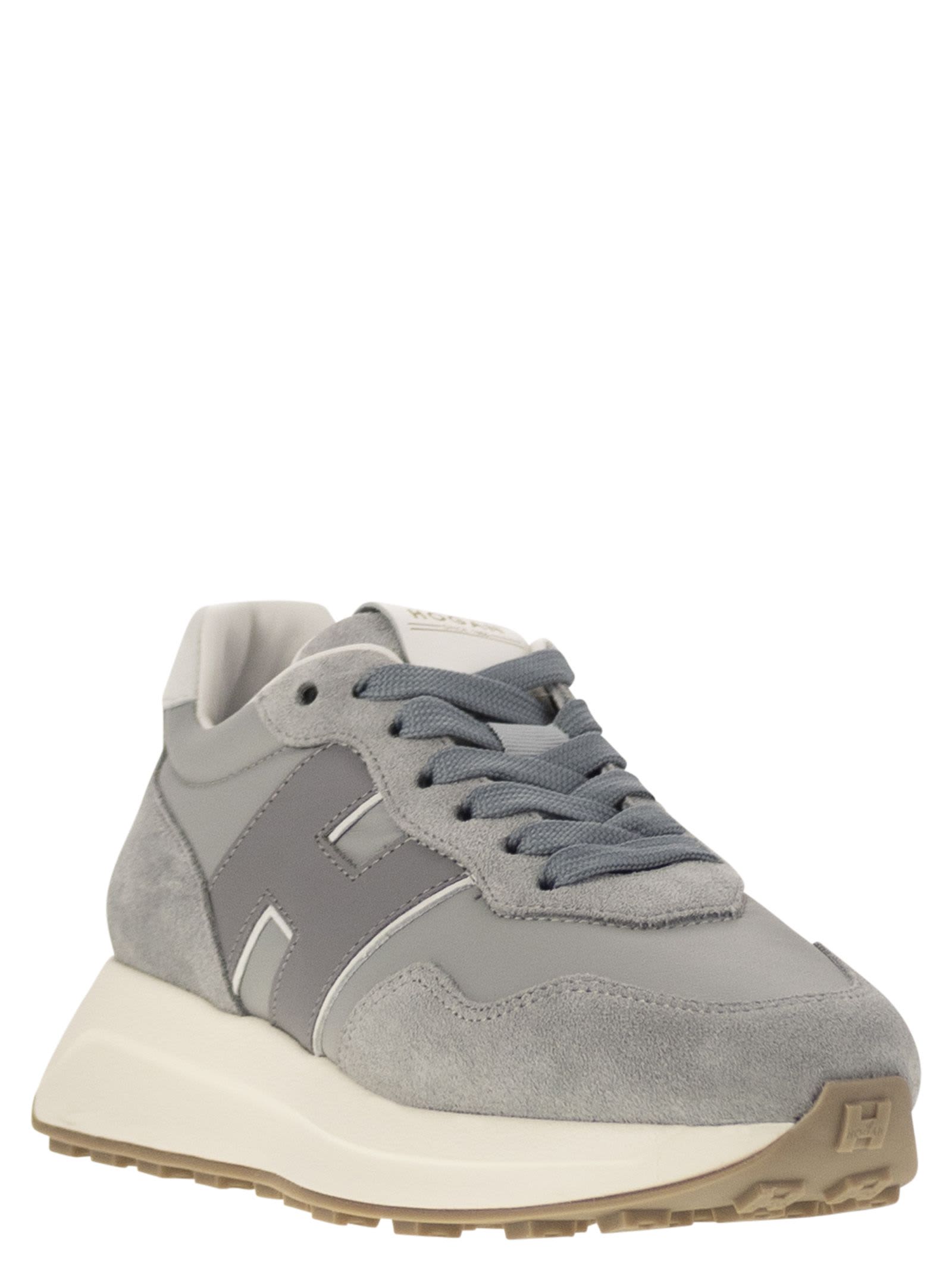 スニーカー HOGAN SS25 H641 - Leather Sneakers (HXW6410EH41QZB 0ZB0) Sneakers Hogan H641 LIGHT BLUE for Woman